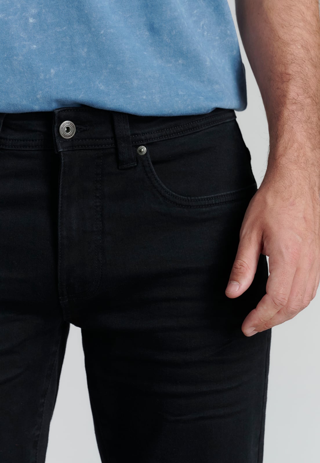 JEANS ALGODÓN HOMBRE FEROUCH NEGRO BÁSICO BRISTOL FJS - 3