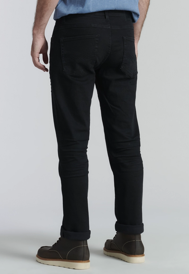 JEANS ALGODÓN HOMBRE FEROUCH NEGRO BÁSICO BRISTOL FJS - 4