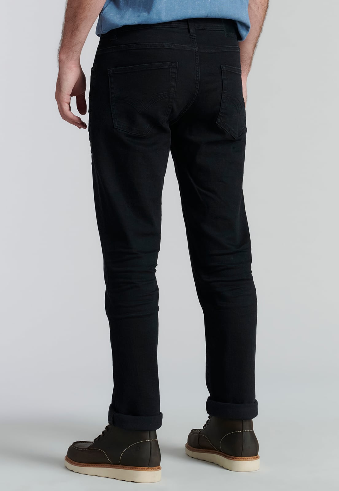 JEANS ALGODÓN HOMBRE FEROUCH NEGRO BÁSICO BRISTOL FJS - 4