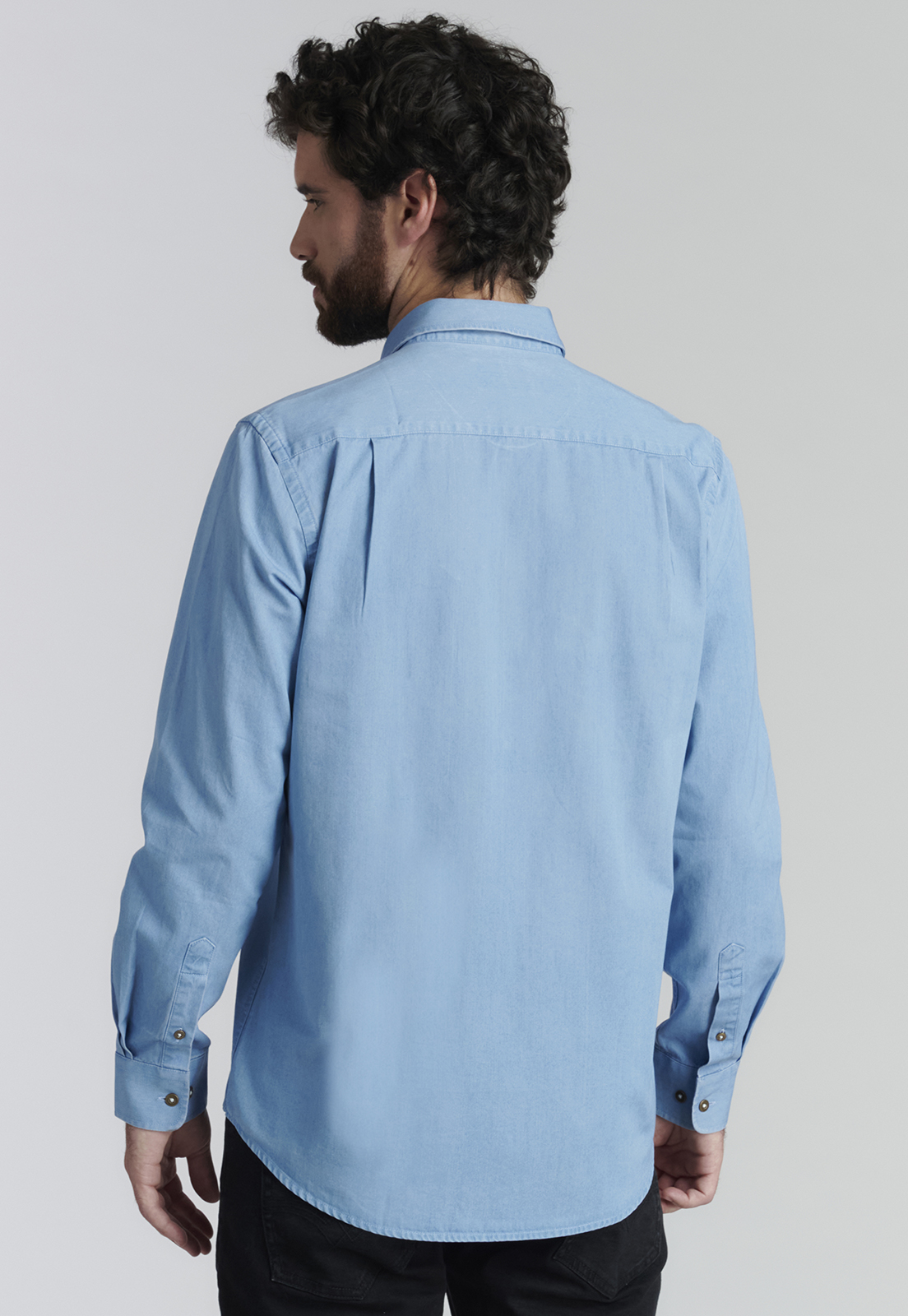 CAMISA ALGODÓN HOMBRE FEROUCH AZUL PORTLAND FR LT DENIM - 4