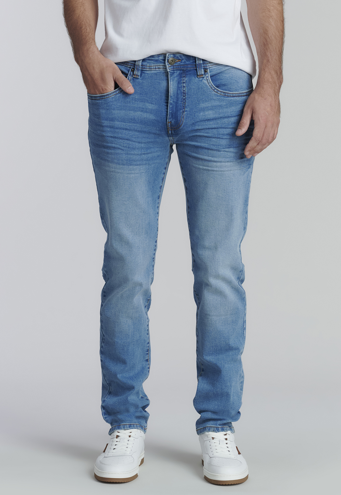 JEANS ALGODÓN HOMBRE FEROUCH AZUL BÁSICO BRISTOL FJS - 1