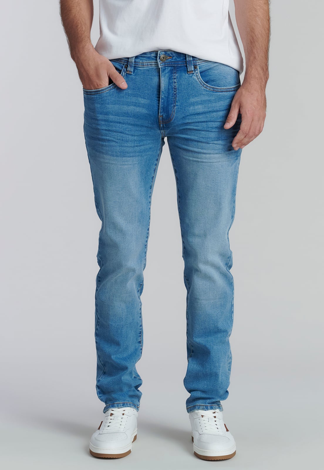 JEANS ALGODÓN HOMBRE FEROUCH AZUL BÁSICO BRISTOL FJS - 1