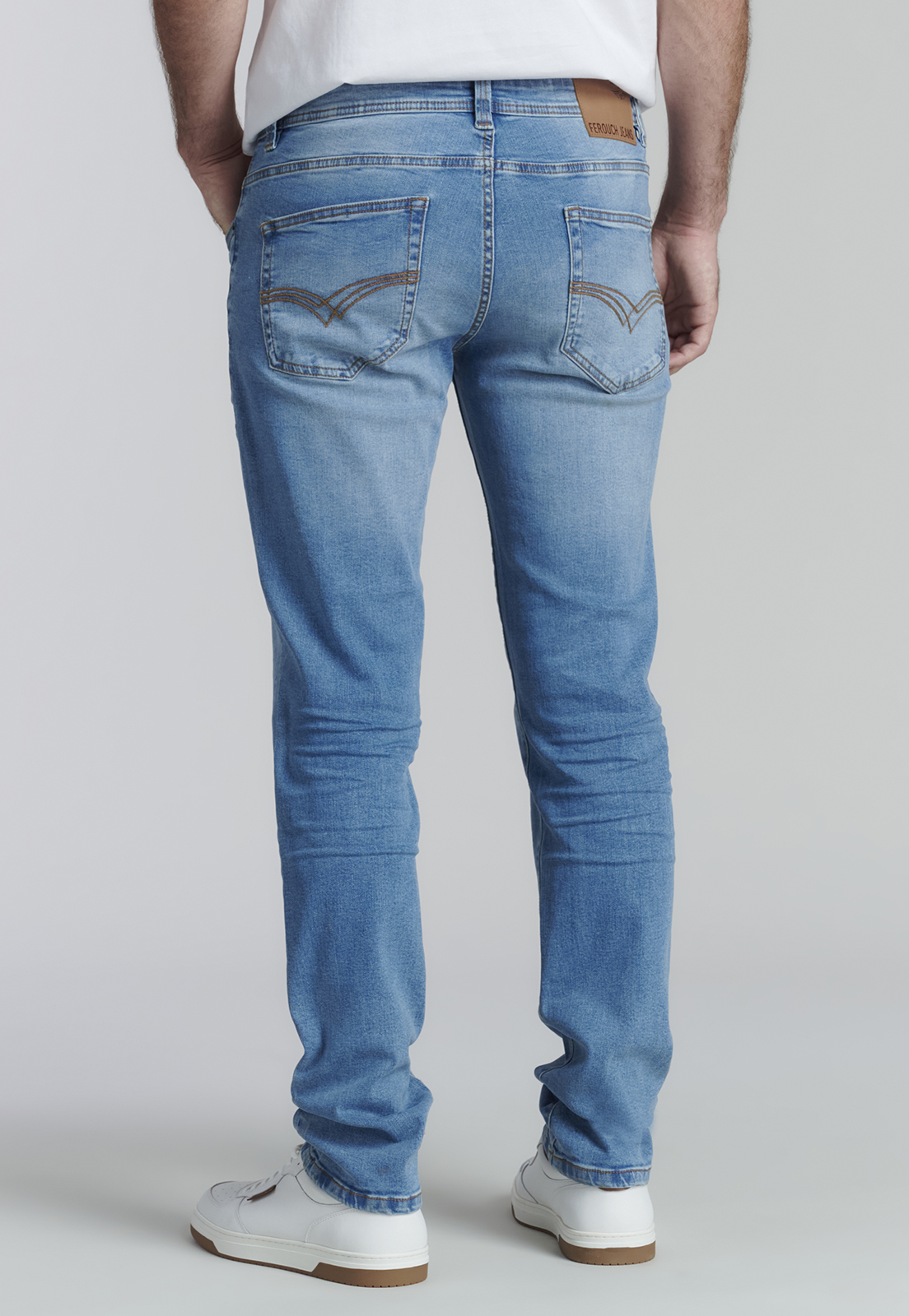 JEANS ALGODÓN HOMBRE FEROUCH AZUL BÁSICO BRISTOL FJS - 4