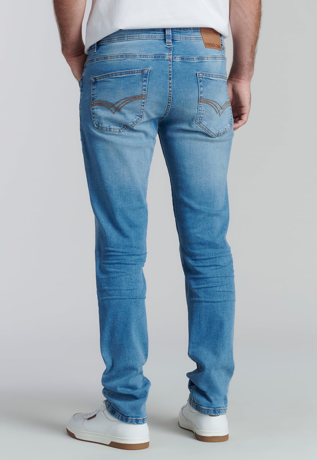 JEANS ALGODÓN HOMBRE FEROUCH AZUL BÁSICO BRISTOL FJS - 4