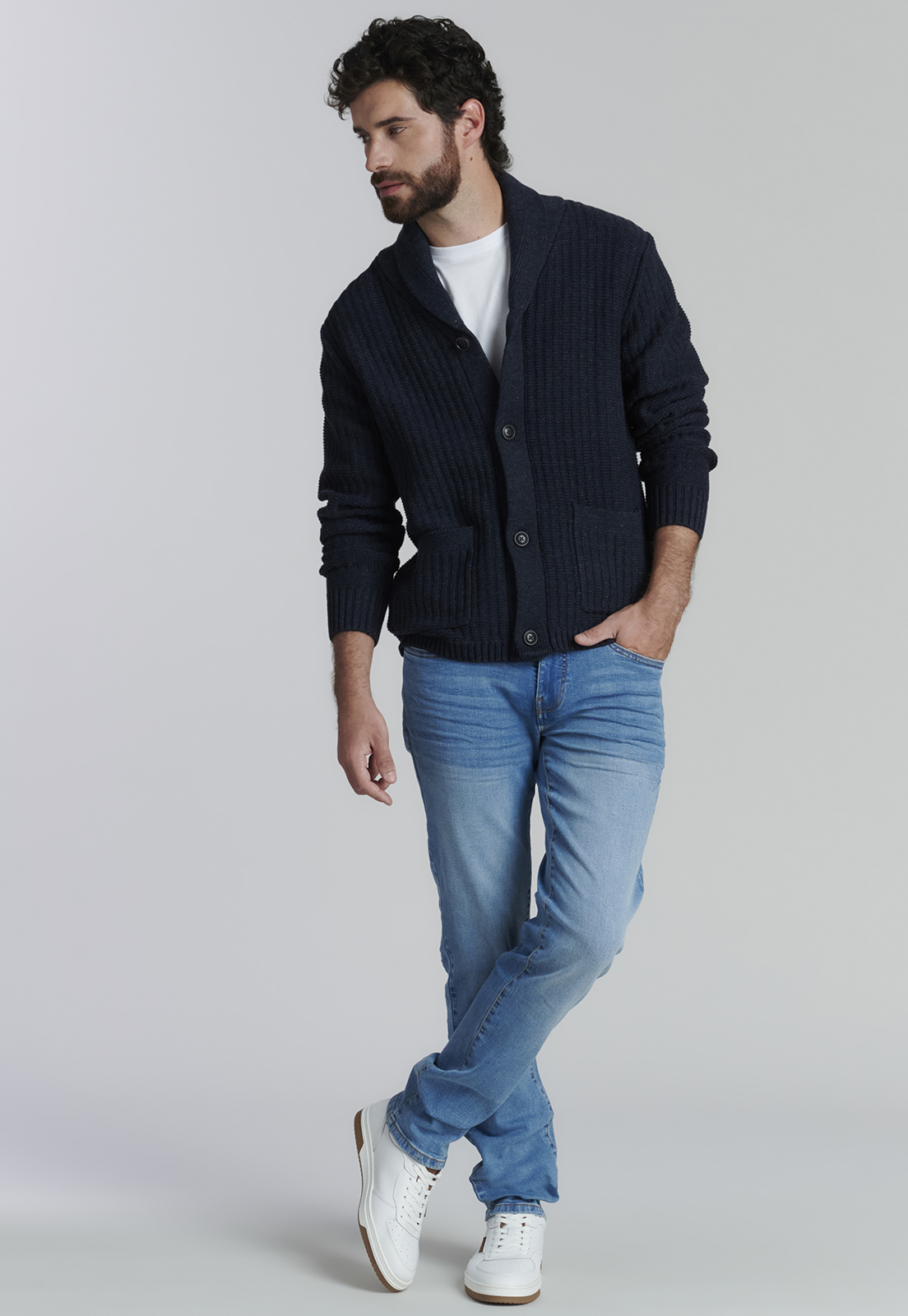 JEANS ALGODÓN HOMBRE FEROUCH AZUL BÁSICO BRISTOL FJS - 5