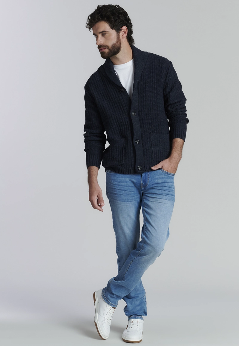 JEANS ALGODÓN HOMBRE FEROUCH AZUL BÁSICO BRISTOL FJS - 5