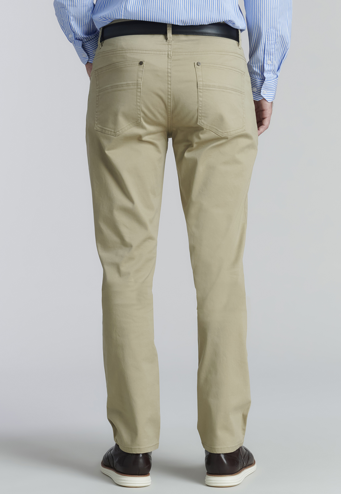 PANTALÓN ALGODÓN HOMBRE FEROUCH GRIS FIVE POCKET FR METAL - 4