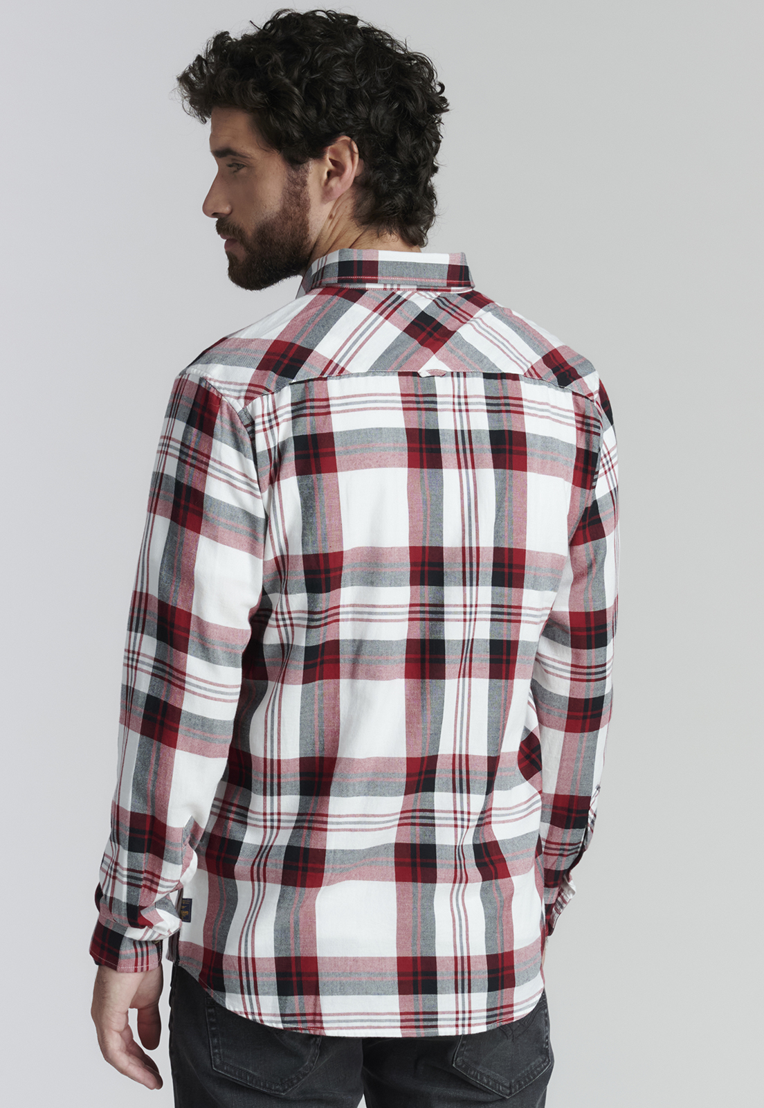 CAMISA ALGODÓN HOMBRE FEROUCH ROJO DETROIT FJS - 4