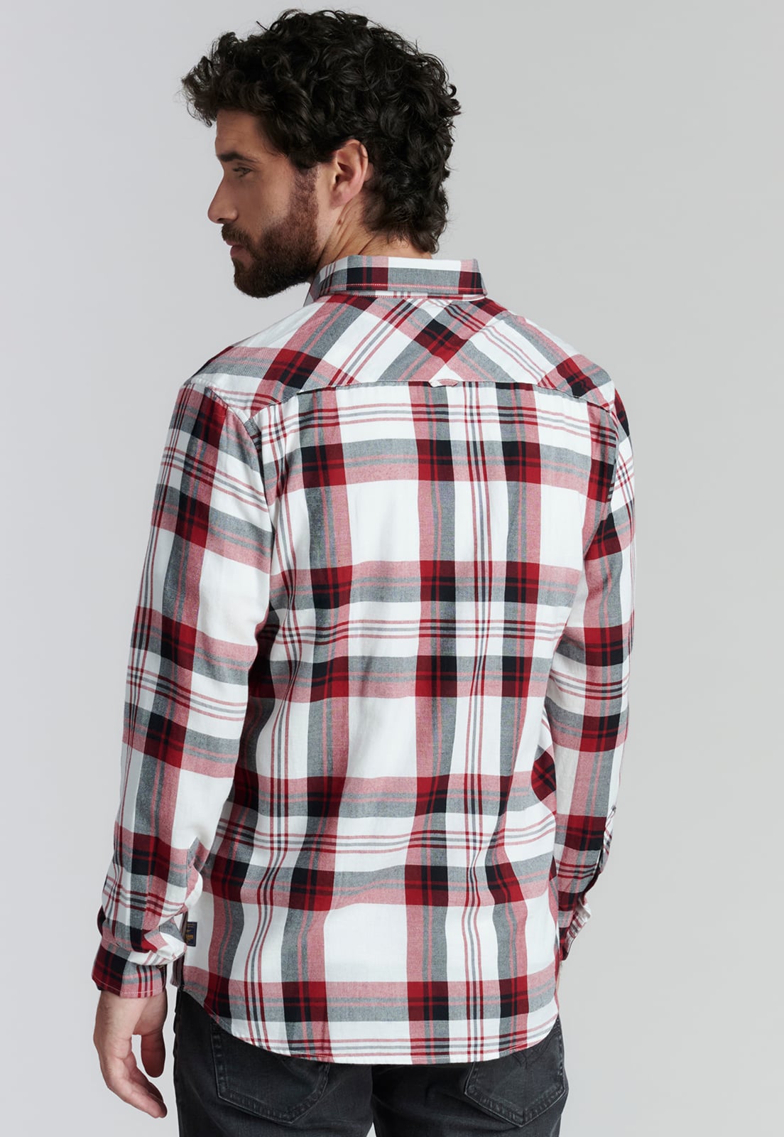 CAMISA ALGODÓN HOMBRE FEROUCH ROJO DETROIT FJS - 4
