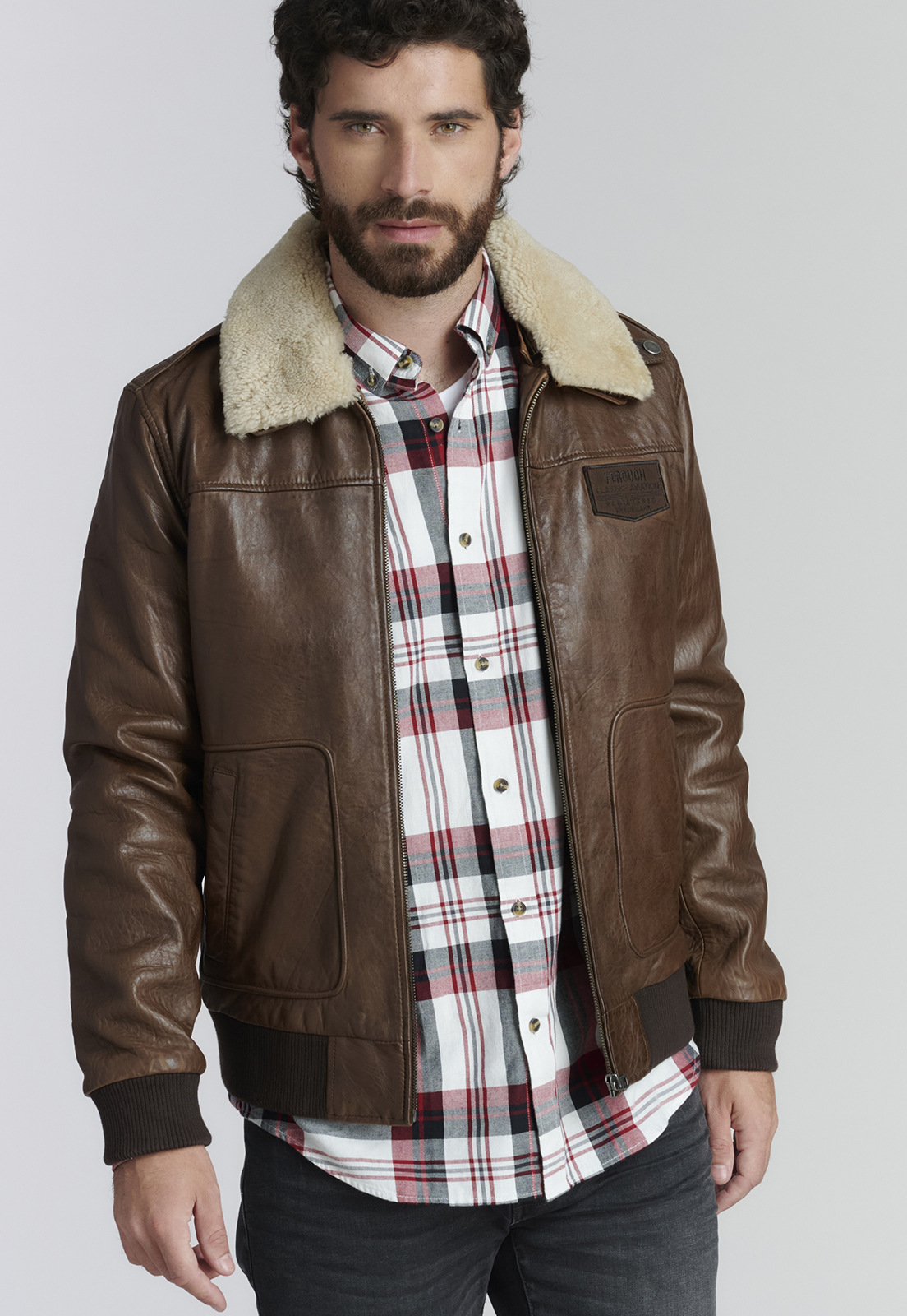 CAMISA ALGODÓN HOMBRE FEROUCH ROJO DETROIT FJS - 5