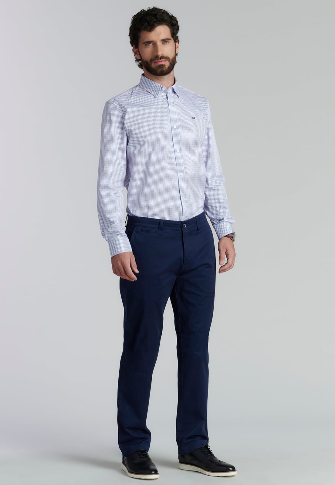 CAMISA ALGODÓN HOMBRE FEROUCH MORADO BOSTON SMART CASUAL VIOLET - 2