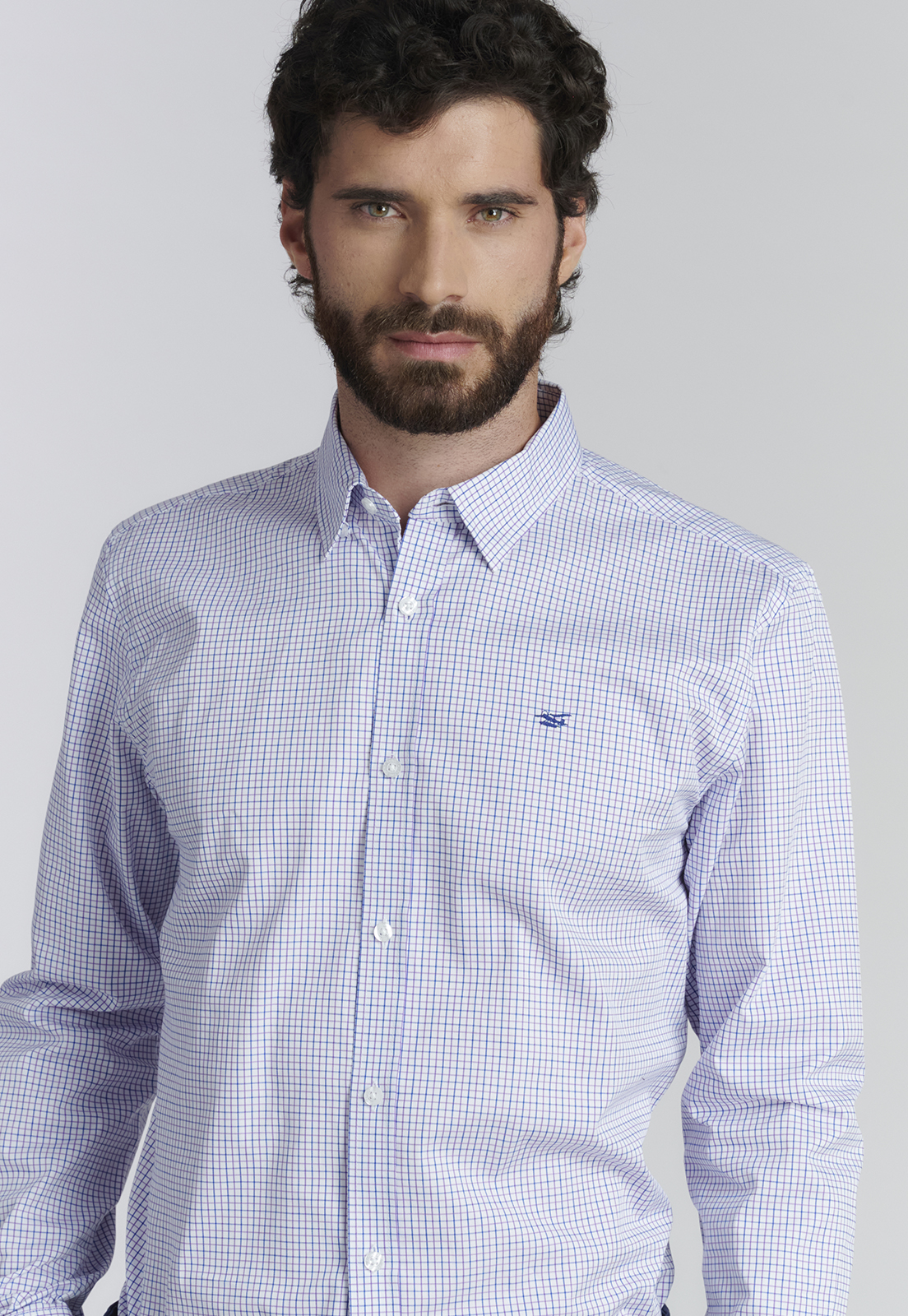 CAMISA ALGODÓN HOMBRE FEROUCH MORADO BOSTON SMART CASUAL VIOLET - 3