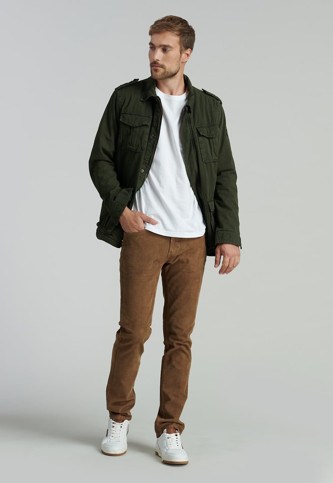 CHAQUETA ALGODÓN HOMBRE FEROUCH VERDE KANSAS FJS MILITARY - 2