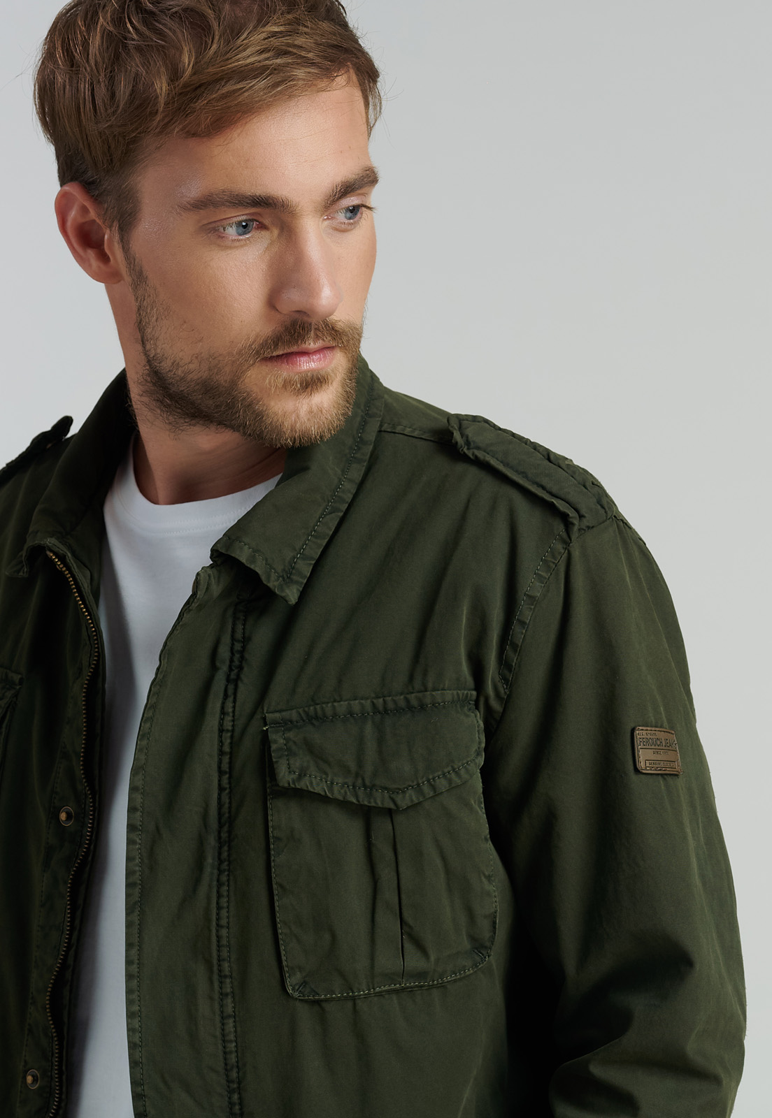 CHAQUETA ALGODÓN HOMBRE FEROUCH VERDE KANSAS FJS MILITARY - 3