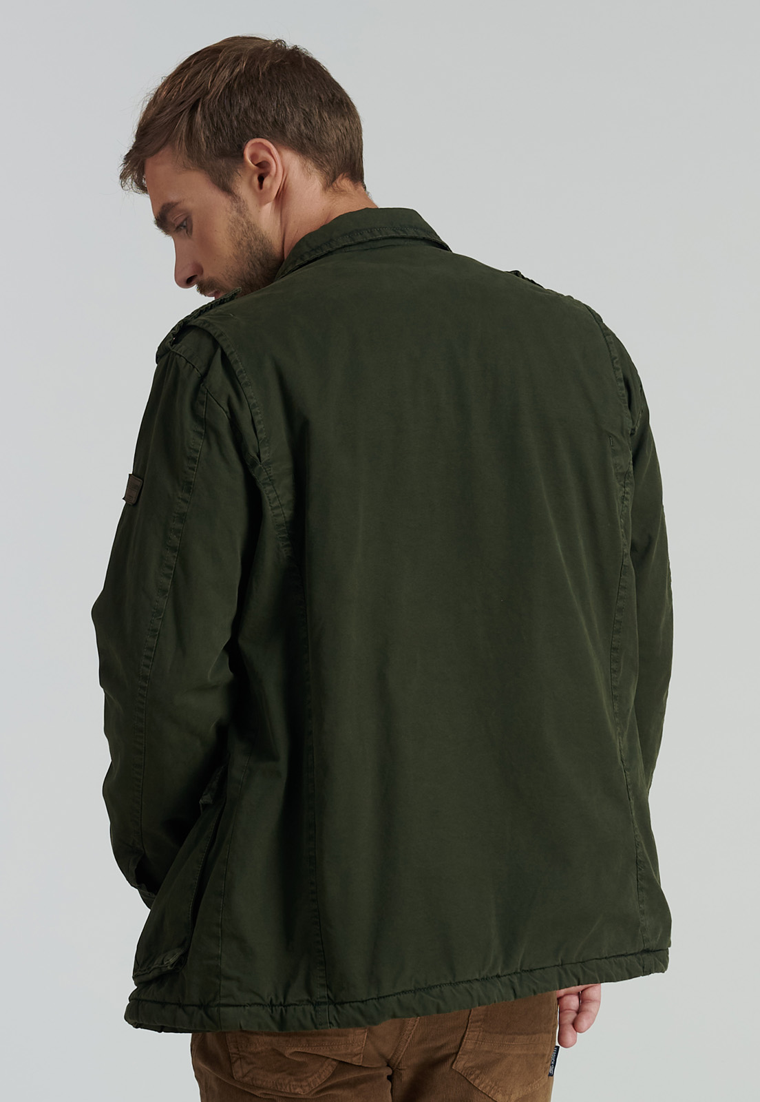 CHAQUETA ALGODÓN HOMBRE FEROUCH VERDE KANSAS FJS MILITARY - 4