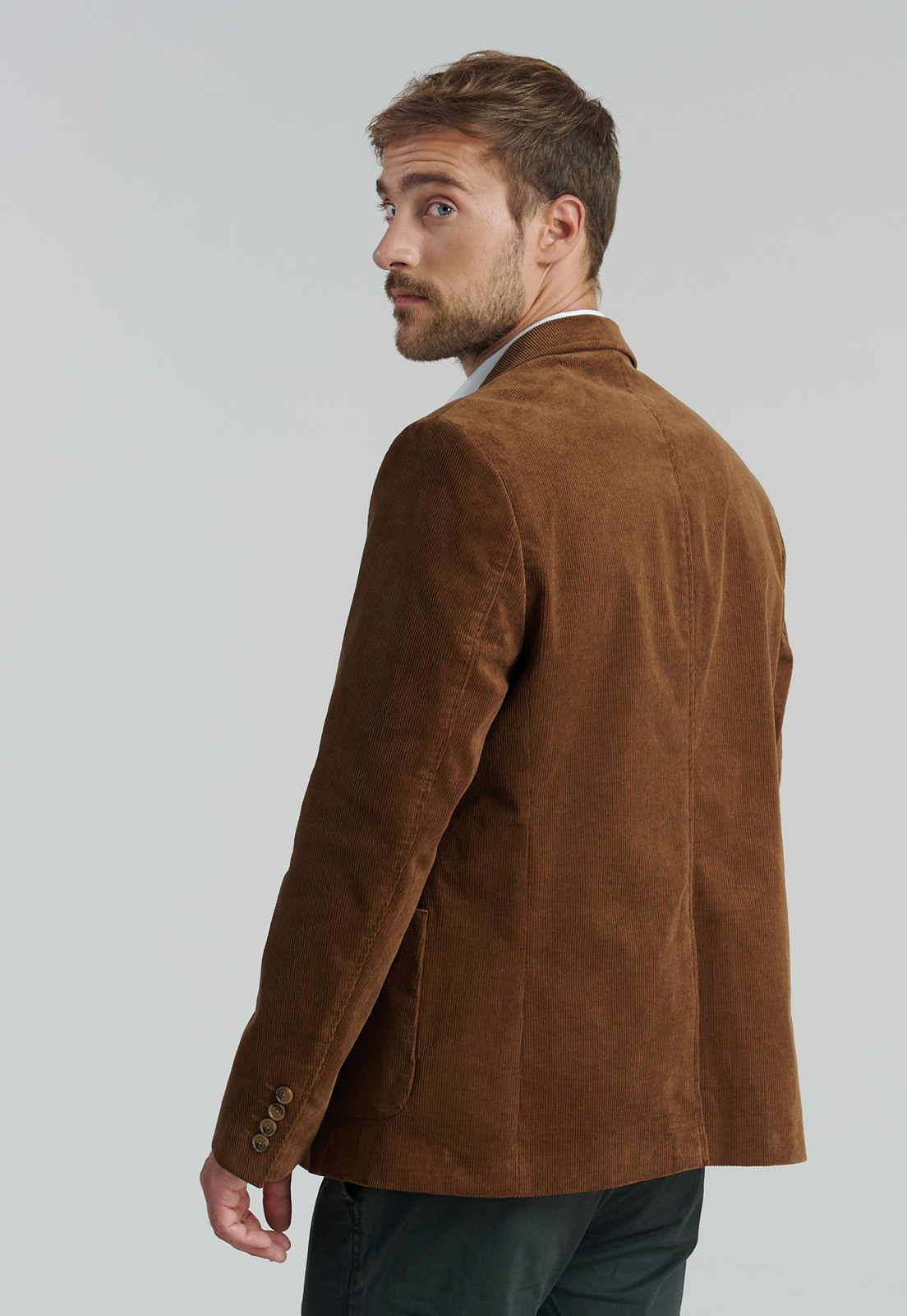 BLAZER ALGODÓN HOMBRE FEROUCH BEIGE MADISON SMART CASUAL NUTS - 4