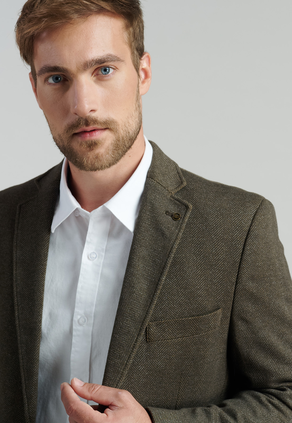 BLAZER ALGODÓN HOMBRE FEROUCH CAFÉ DOVER SMART CASUAL BROWN - 3