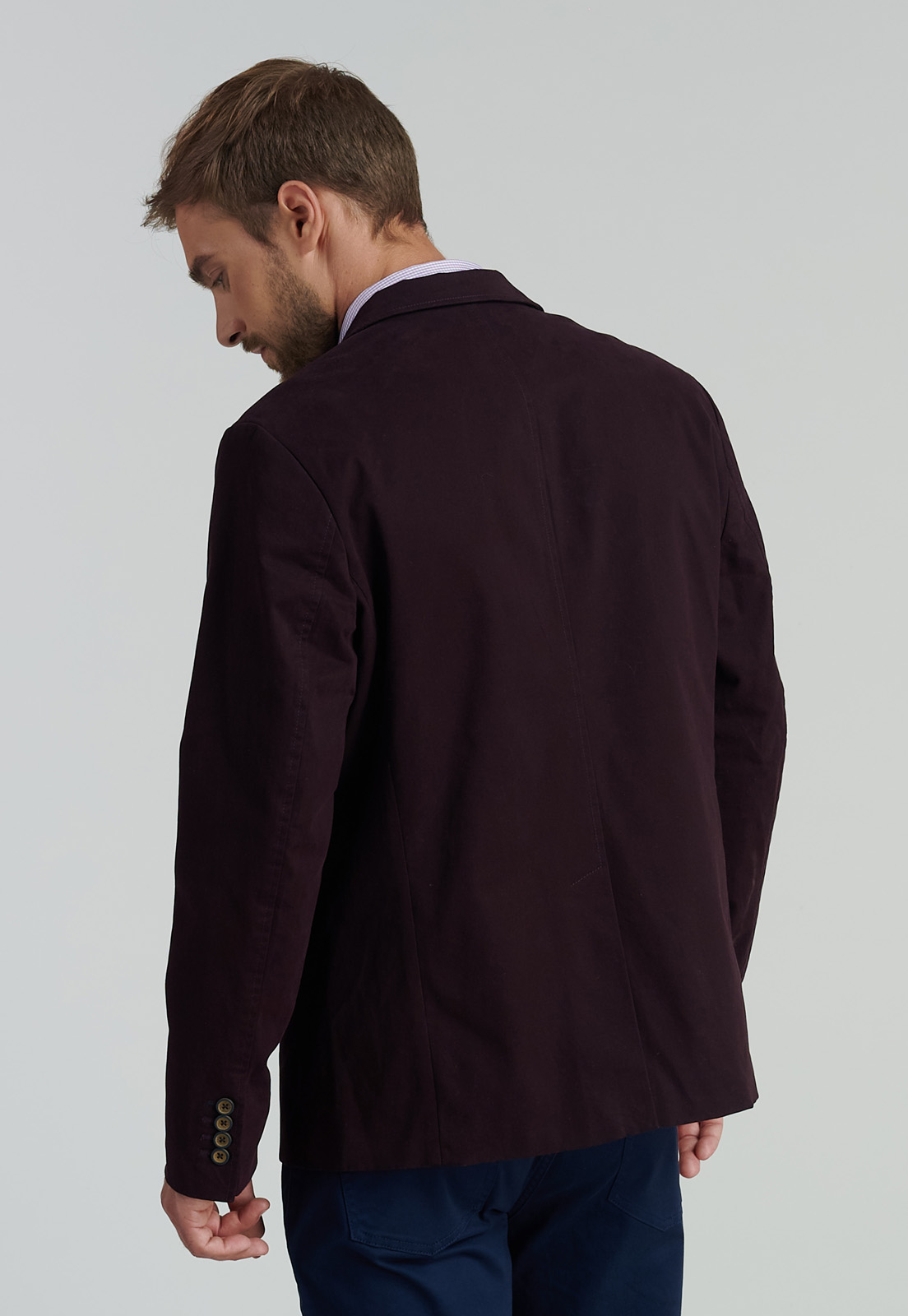 BLAZER ALGODÓN HOMBRE FEROUCH ROJO STANFORD F SMART CASUAL MERLOT - 4