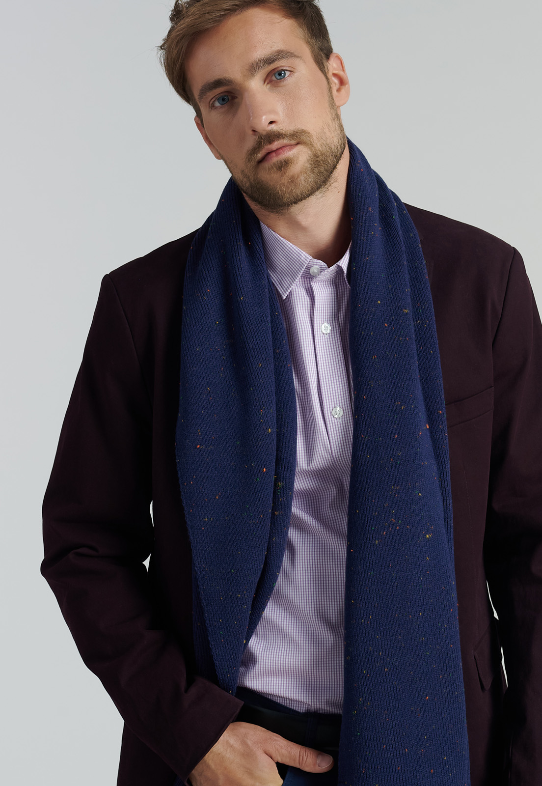 BLAZER ALGODÓN HOMBRE FEROUCH ROJO STANFORD F SMART CASUAL MERLOT - 5