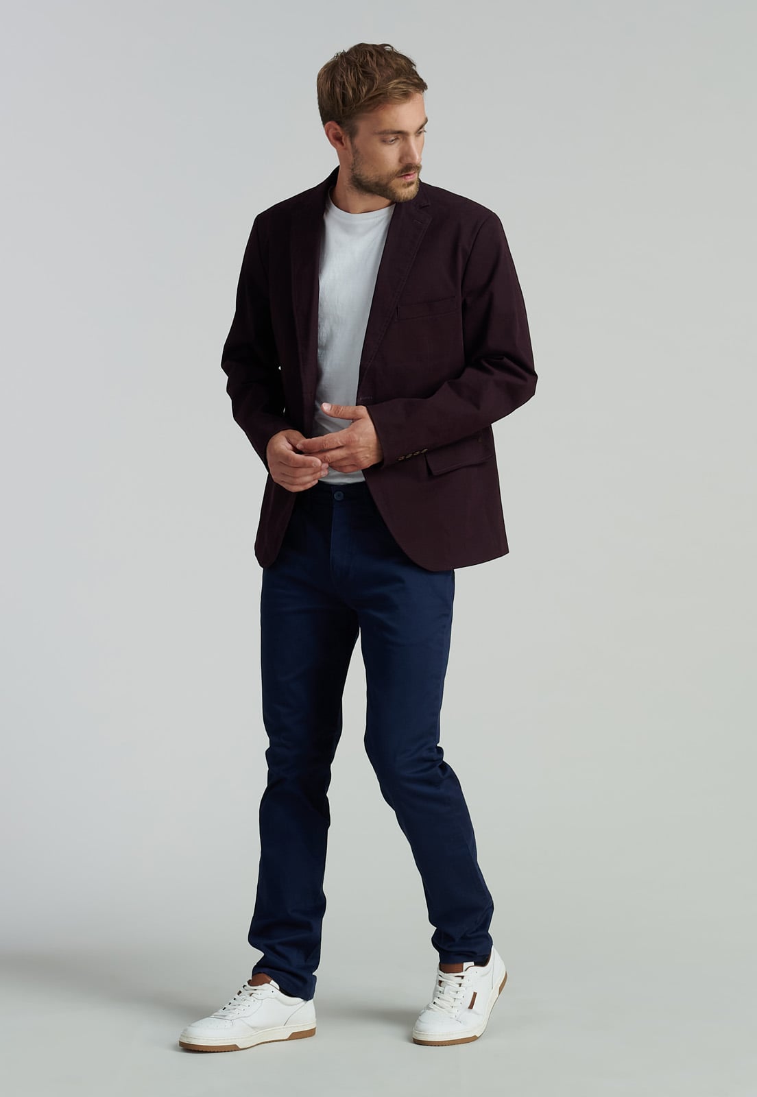 PANTALÓN ALGODÓN HOMBRE FEROUCH AZUL FIVE POCKET FR DK. - 5
