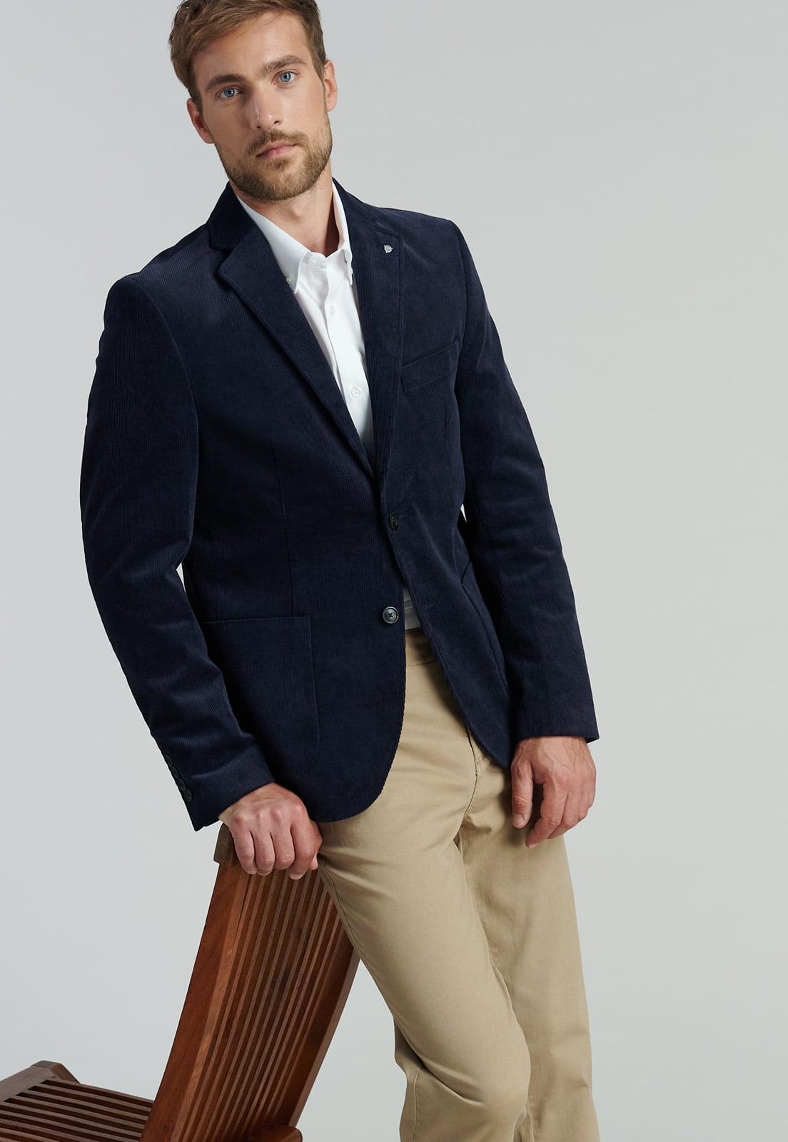 BLAZER ALGODÓN HOMBRE FEROUCH AZUL MARINO MADISON SMART CASUAL NAVY - 5