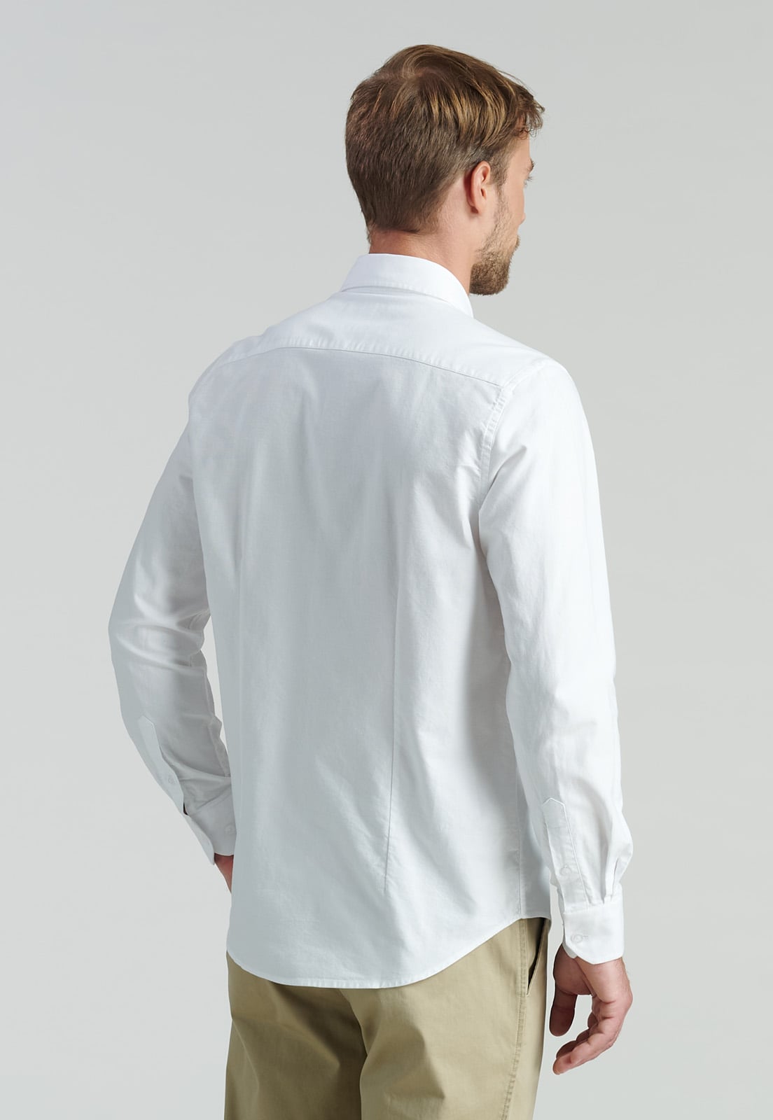 CAMISA ALGODÓN HOMBRE FEROUCH BLANCO SPORT OXFORD FR WHITE - 4