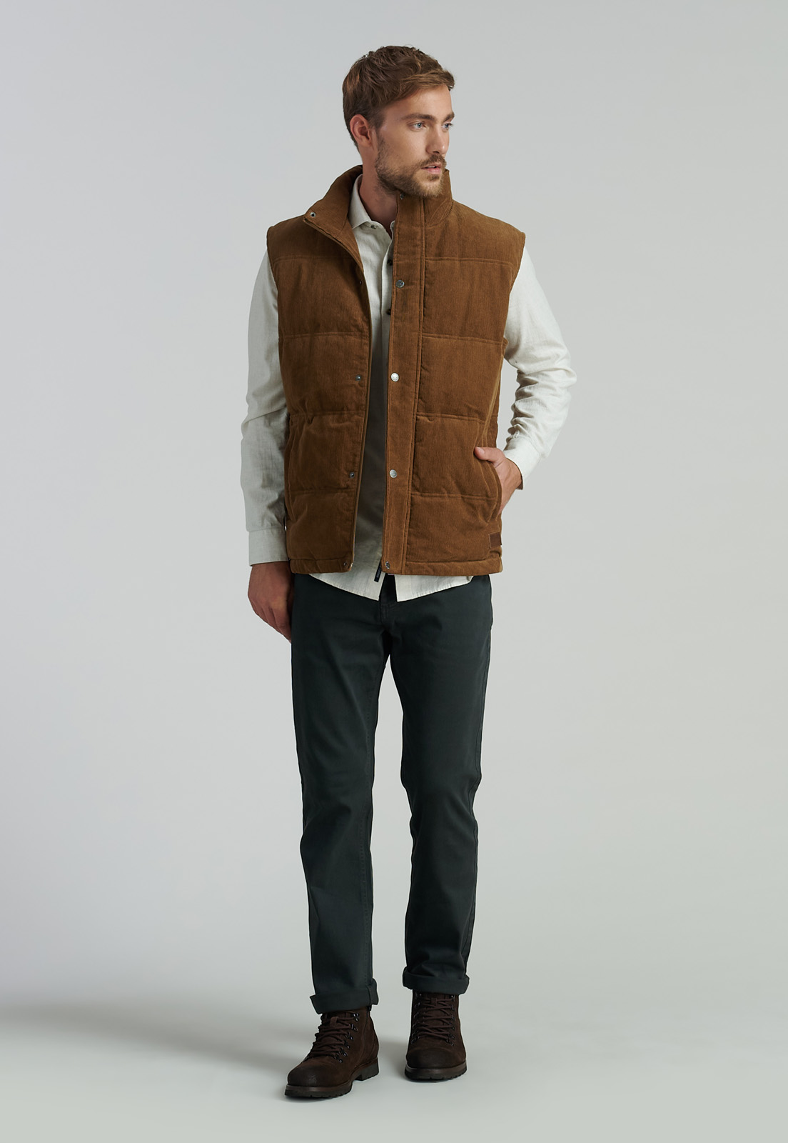 VEST ALGODÓN HOMBRE FEROUCH CAMEL DALLAS FJS - 2