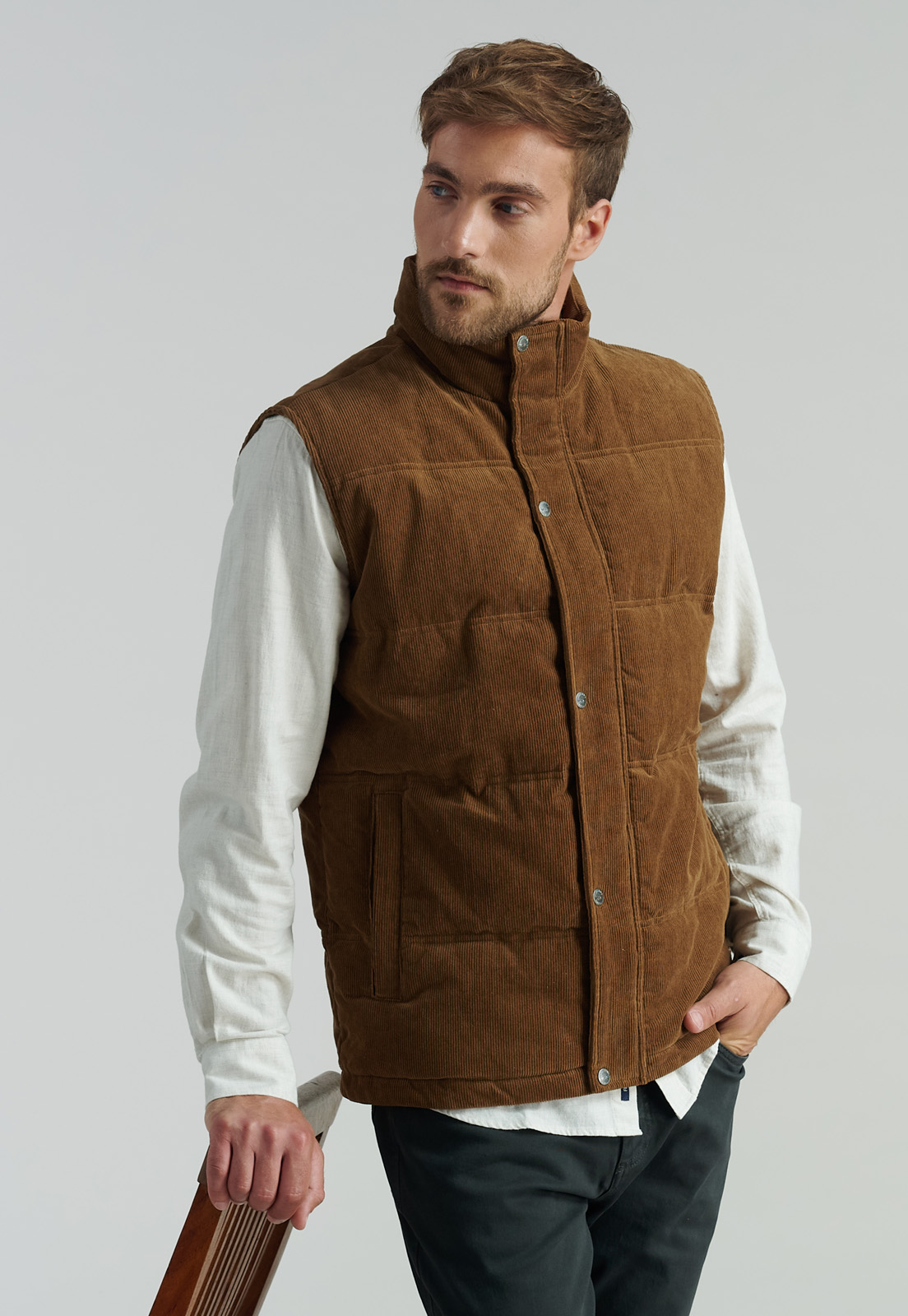 VEST ALGODÓN HOMBRE FEROUCH CAMEL DALLAS FJS - 5