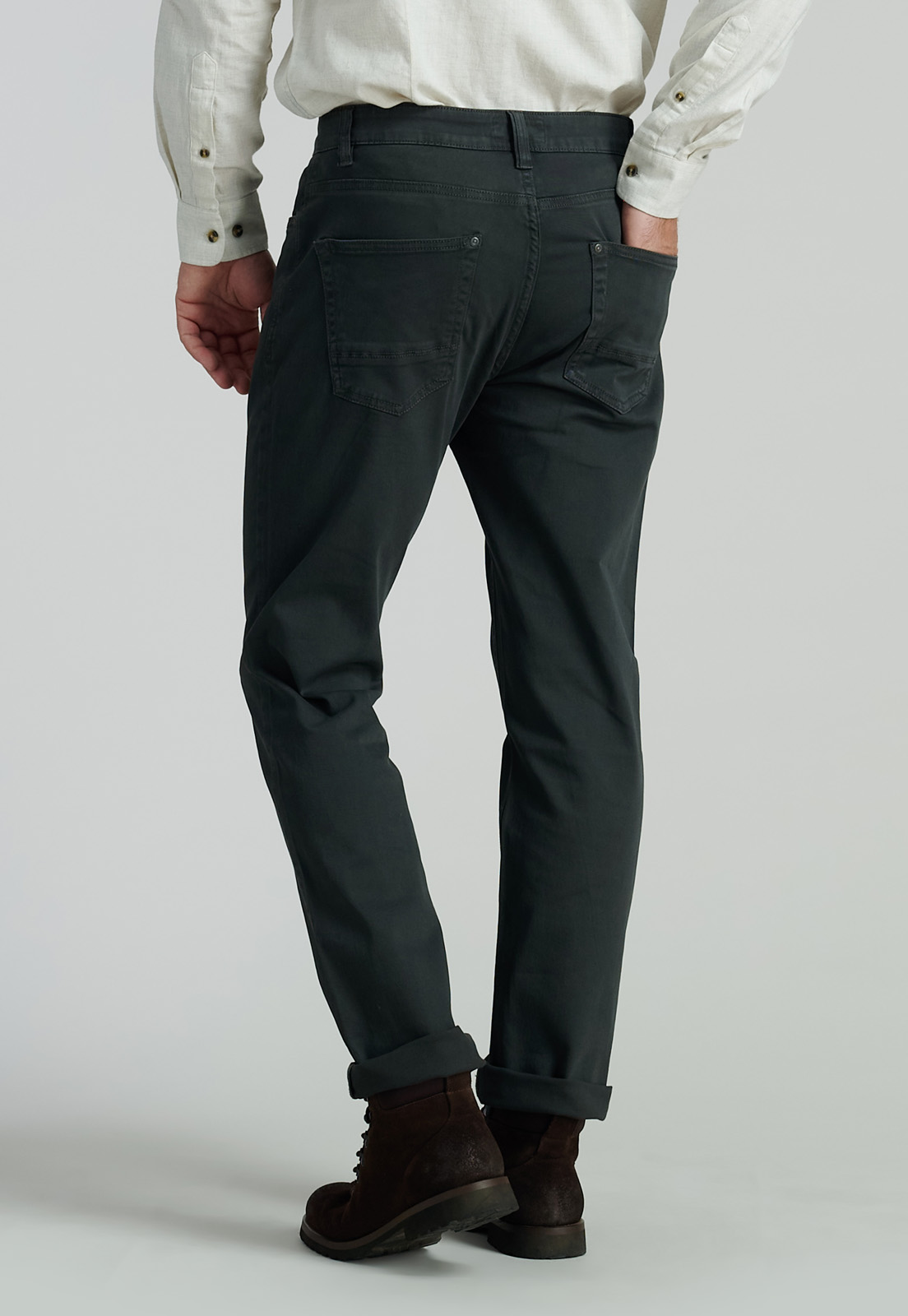 PANTALÓN ALGODÓN HOMBRE FEROUCH GRIS OKLAHOMA FR GRAPHITE - 4
