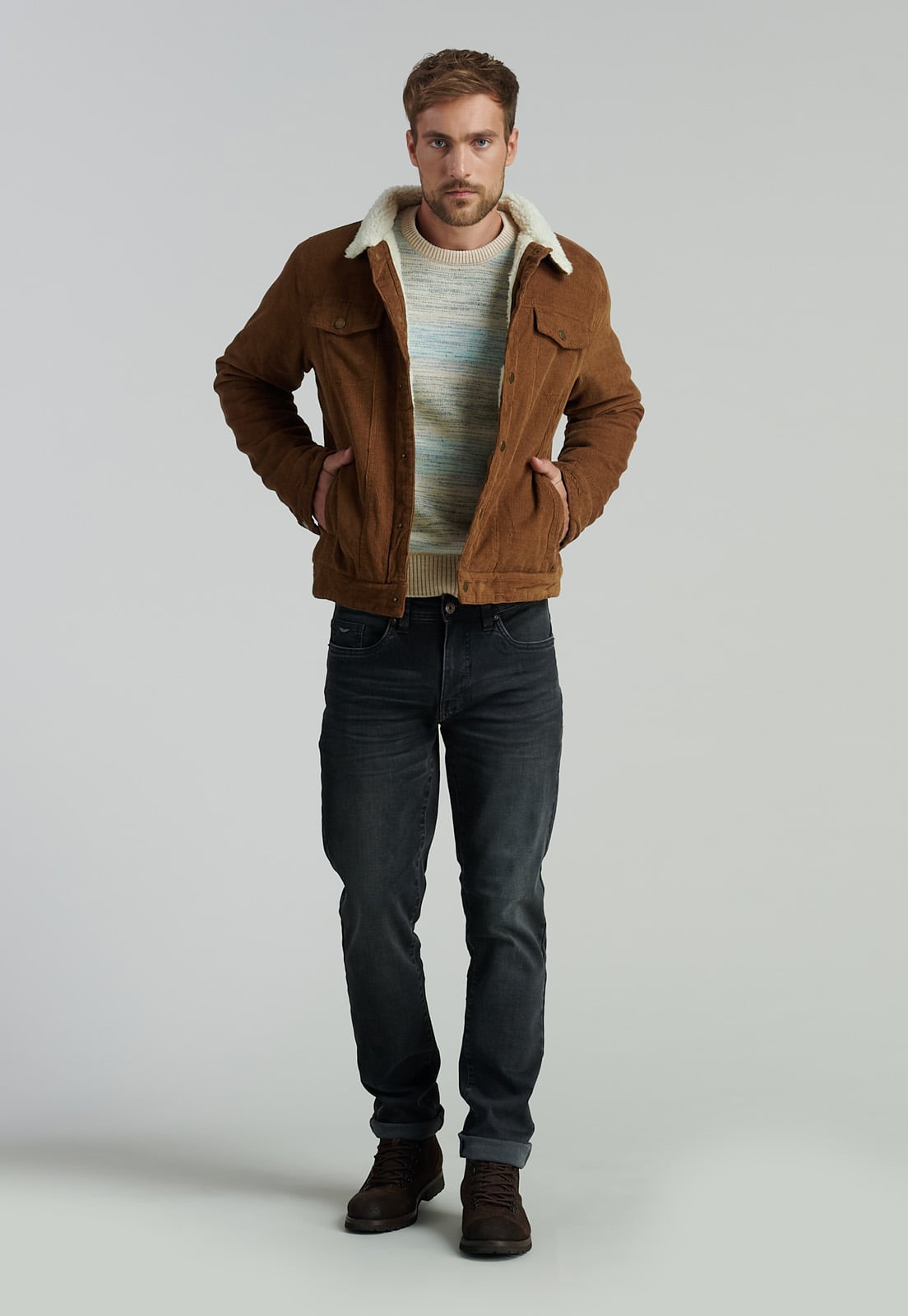 CHAQUETA ALGODÓN HOMBRE FEROUCH CAMEL BRONX FJS - 2