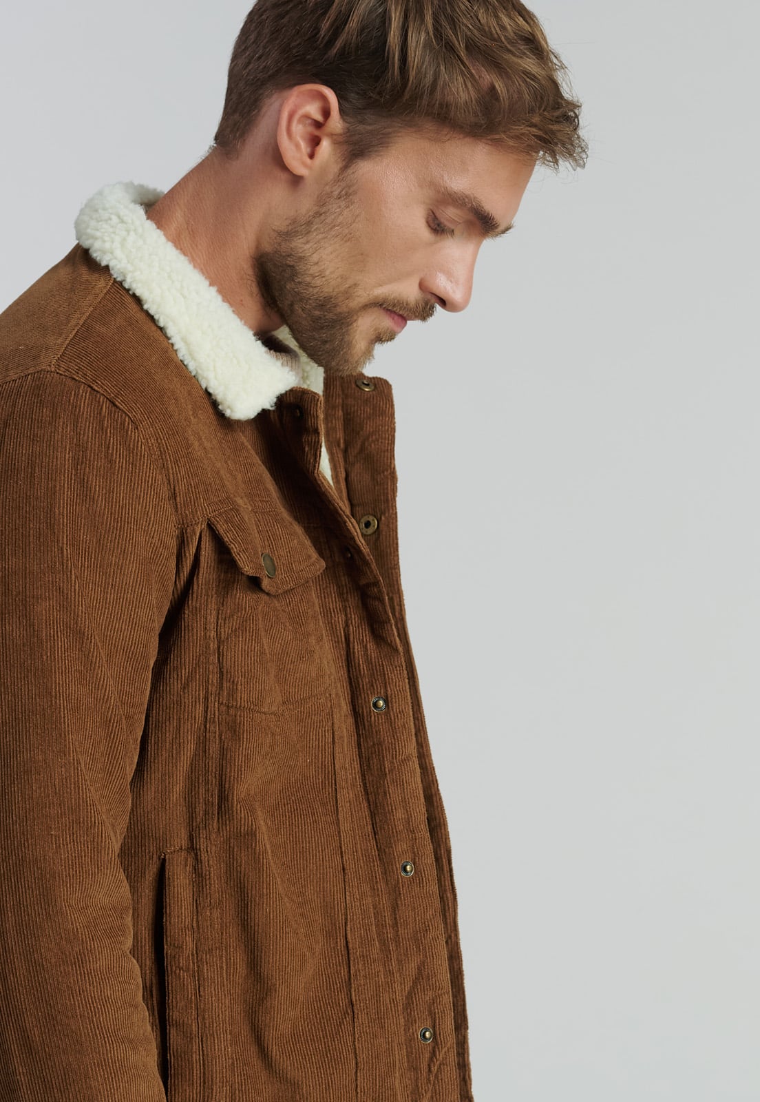 CHAQUETA ALGODÓN HOMBRE FEROUCH CAMEL BRONX FJS - 3