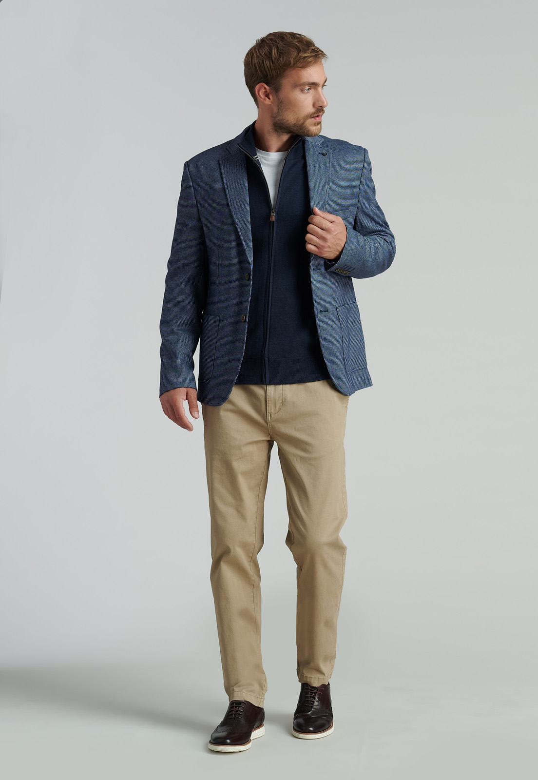 BLAZER HOMBRE FEROUCH AZUL MARINO JACKSON SMART CASUAL NAVY - 2