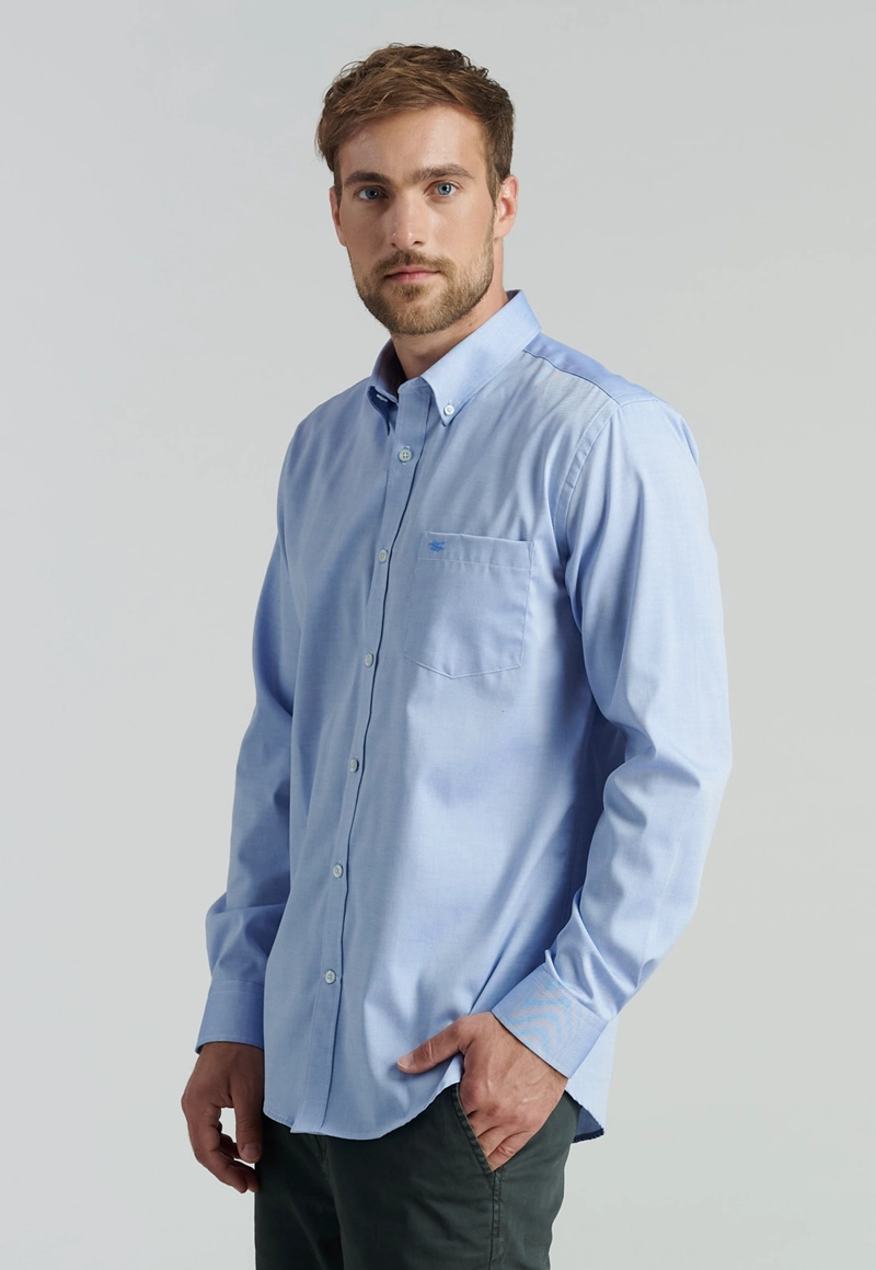CAMISA ALGODÓN HOMBRE FEROUCH AZUL SMART CASUAL OXFORD SC BLUE - 1
