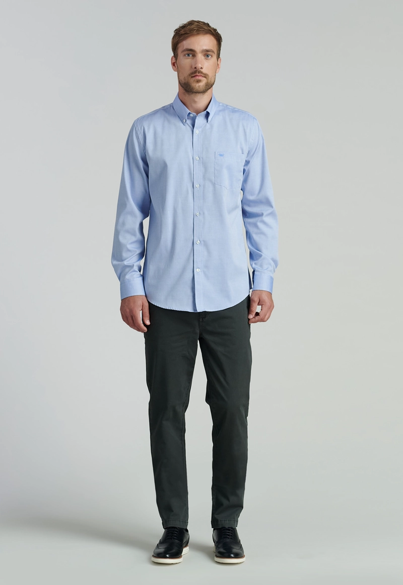 CAMISA ALGODÓN HOMBRE FEROUCH AZUL SMART CASUAL OXFORD SC BLUE - 2