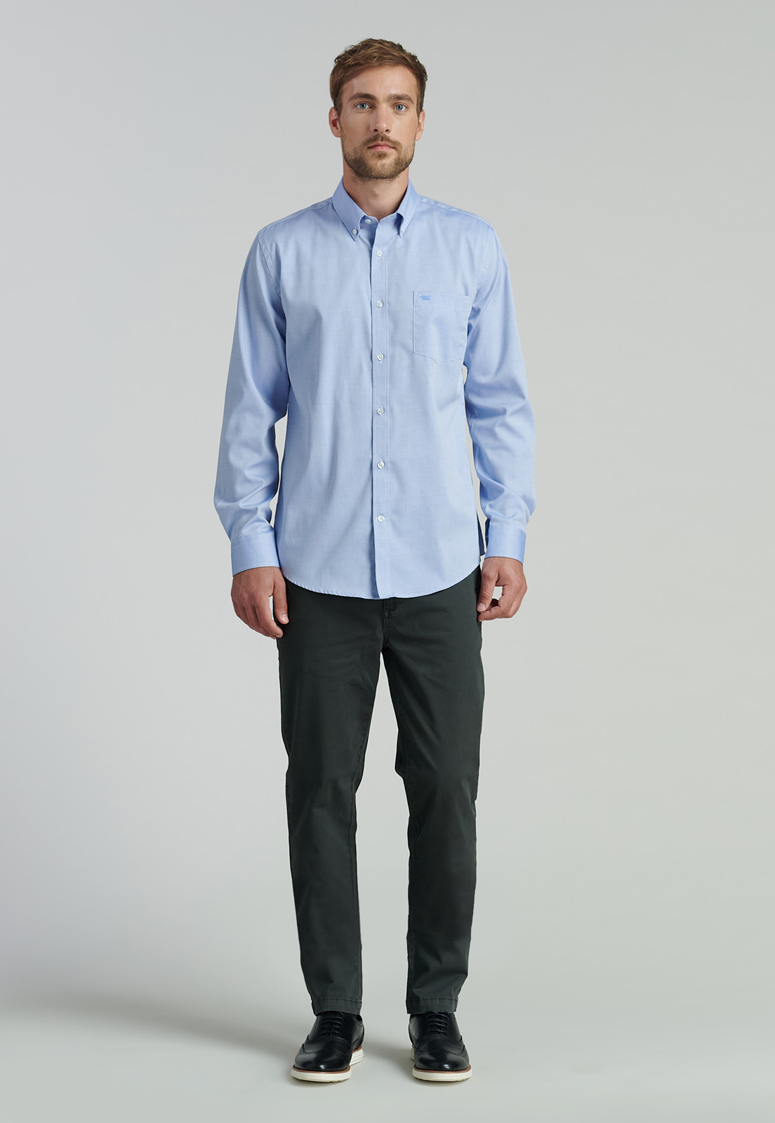 CAMISA ALGODÓN HOMBRE FEROUCH AZUL SMART CASUAL OXFORD SC BLUE - 2