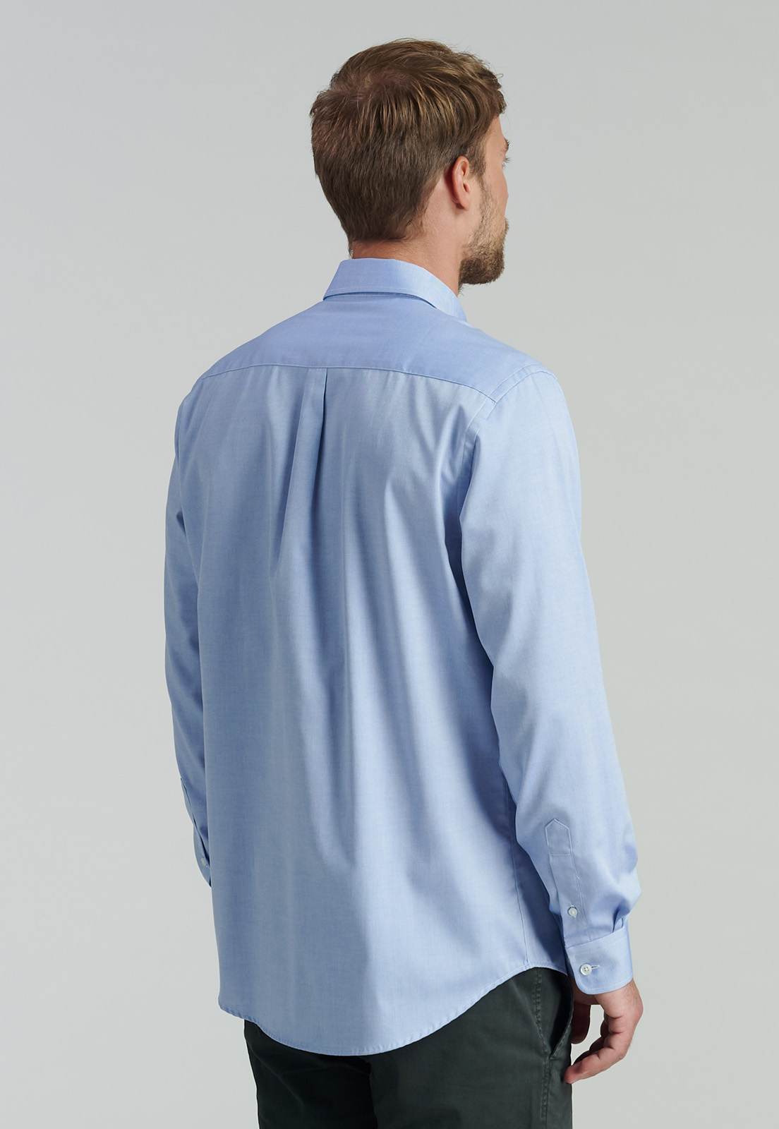 CAMISA ALGODÓN HOMBRE FEROUCH AZUL SMART CASUAL OXFORD SC BLUE - 4