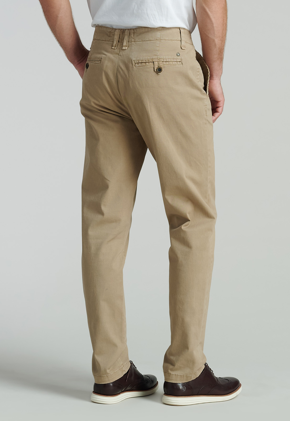 PANTALÓN ALGODÓN HOMBRE FEROUCH BEIGE LOWELL FR KHAKI - 4