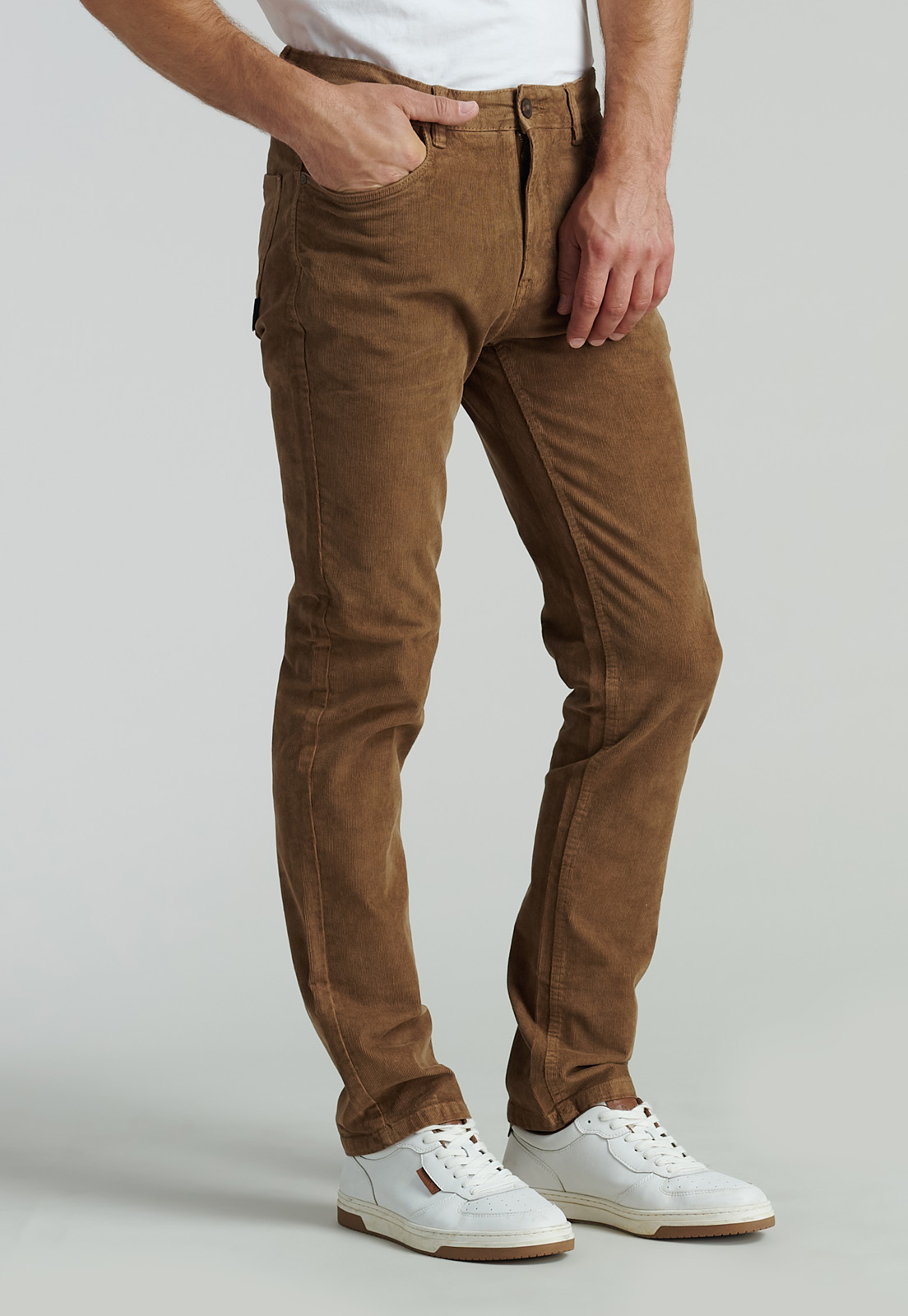 PANTALÓN ALGODÓN HOMBRE FEROUCH CAMDEN FR DK CAMEL - 1