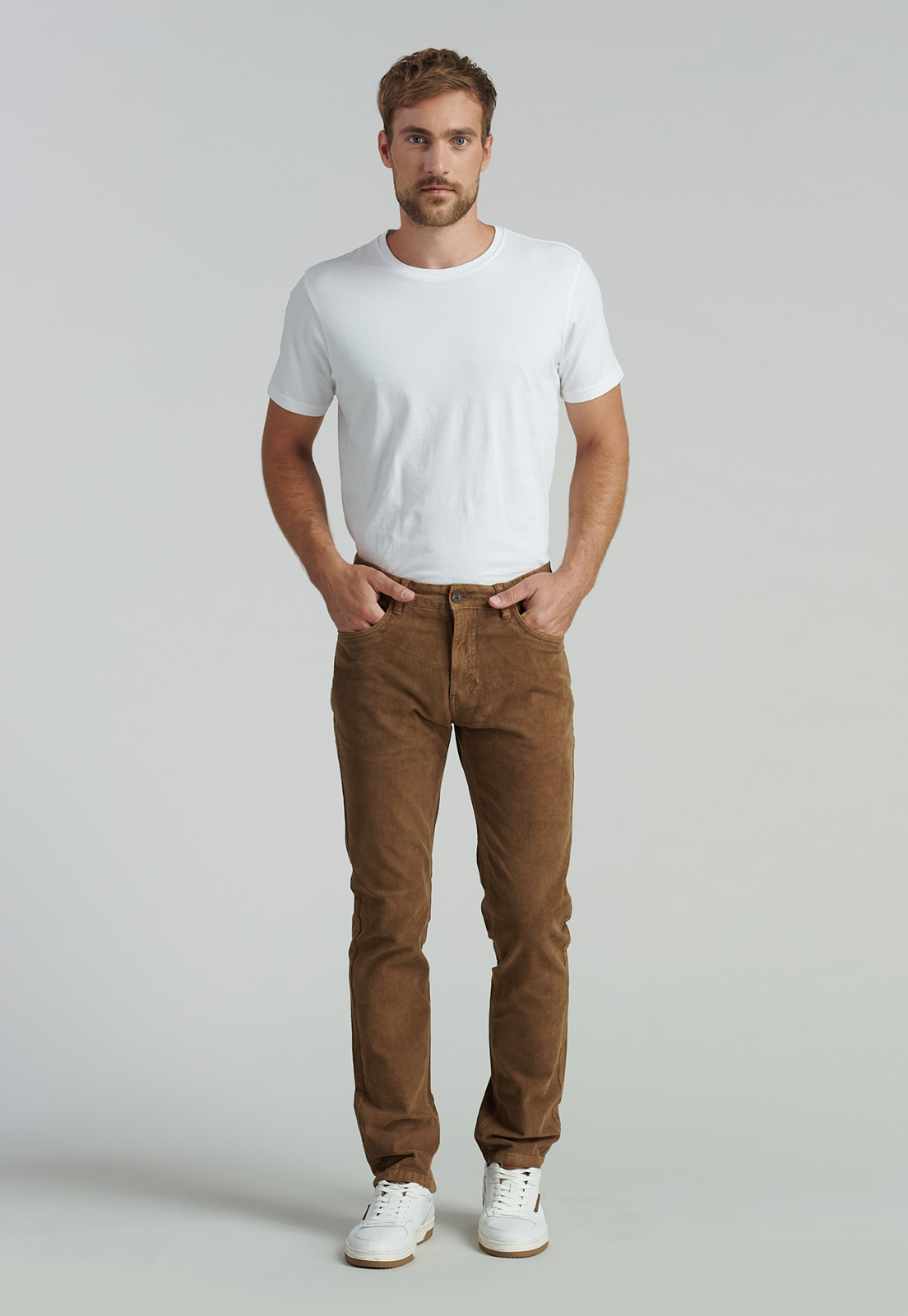 PANTALÓN ALGODÓN HOMBRE FEROUCH CAMDEN FR DK CAMEL - 2