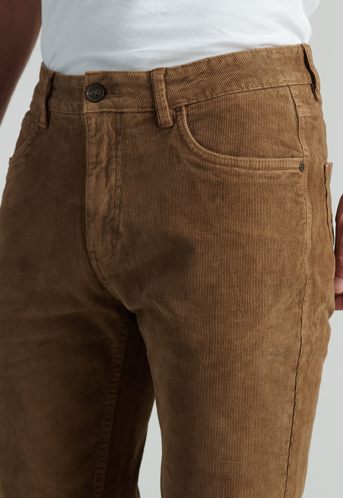 PANTALÓN ALGODÓN HOMBRE FEROUCH CAMDEN FR DK CAMEL - 3