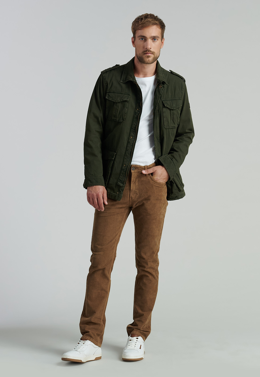 PANTALÓN ALGODÓN HOMBRE FEROUCH CAMDEN FR DK CAMEL - 5