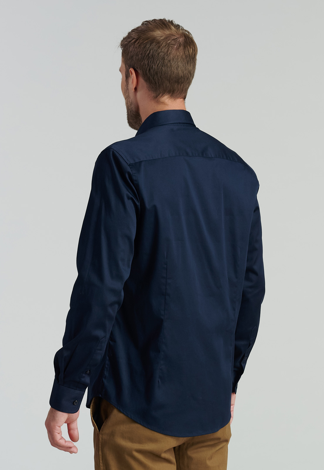 CAMISA ALGODÓN HOMBRE FEROUCH AZUL MARINO DUBLIN NAVY SMART CASUAL FR - 4