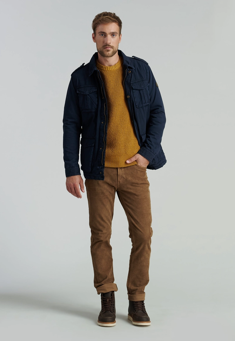 CHAQUETA ALGODÓN HOMBRE FEROUCH AZUL MARINO KANSAS FJS NAVY - 2