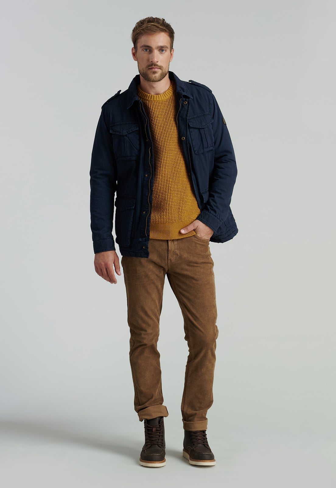 CHAQUETA ALGODÓN HOMBRE FEROUCH AZUL MARINO KANSAS FJS NAVY - 2