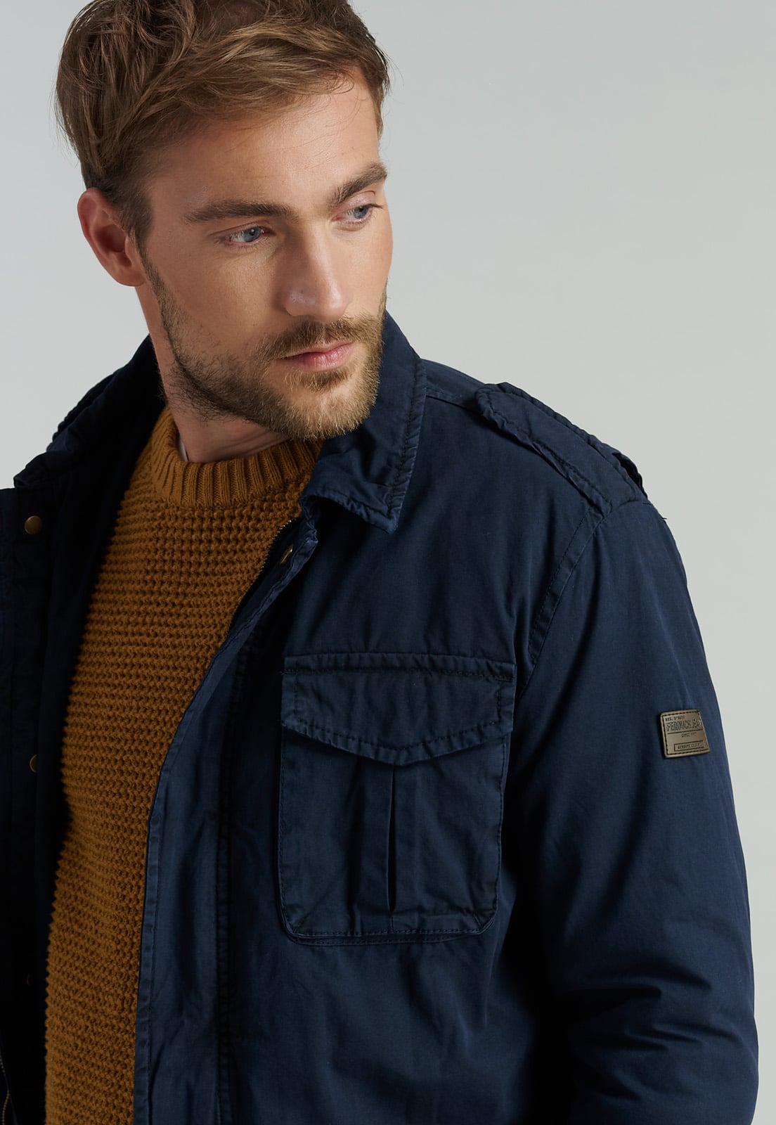 CHAQUETA ALGODÓN HOMBRE FEROUCH AZUL MARINO KANSAS FJS NAVY - 3