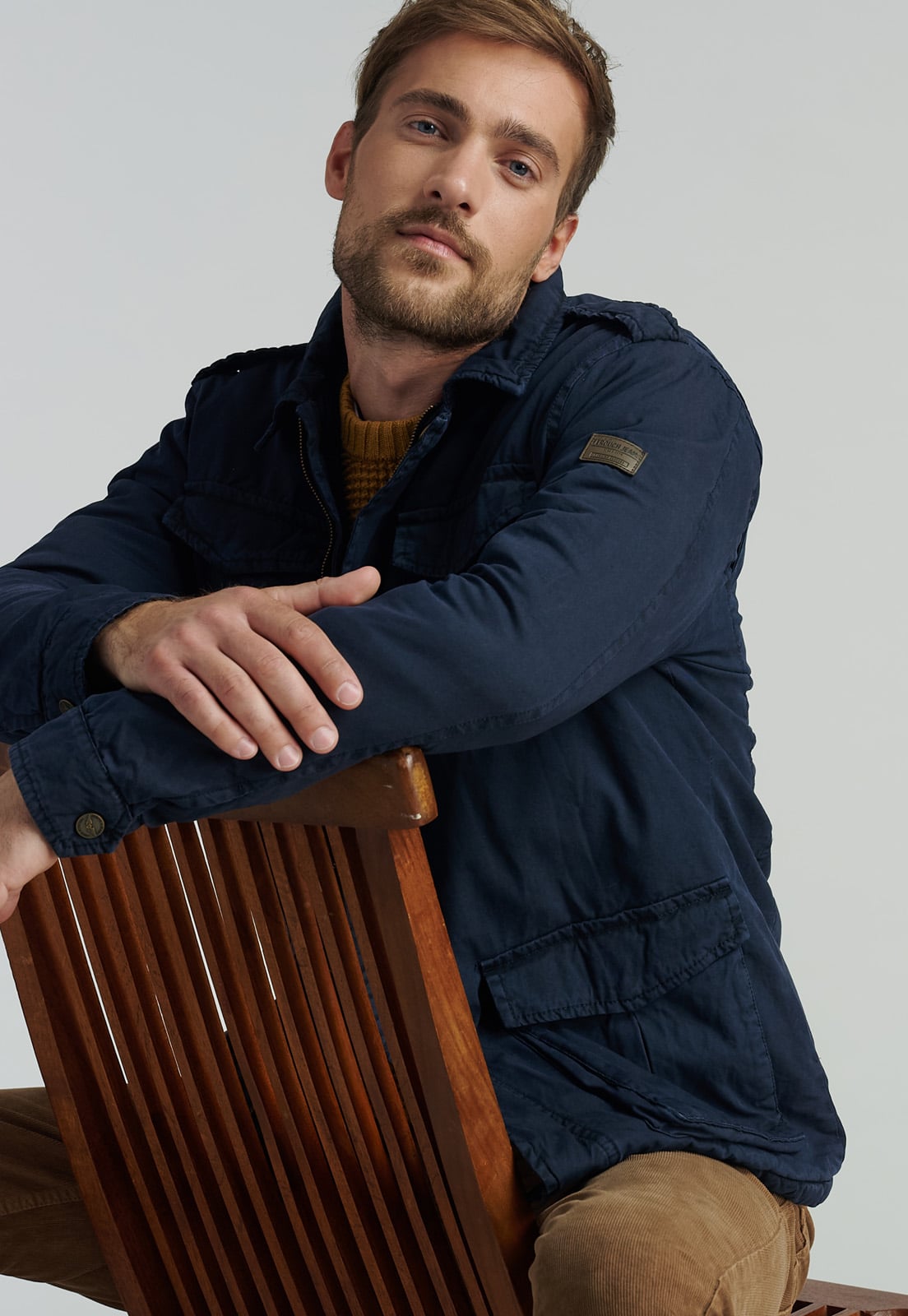 CHAQUETA ALGODÓN HOMBRE FEROUCH AZUL MARINO KANSAS FJS NAVY - 5