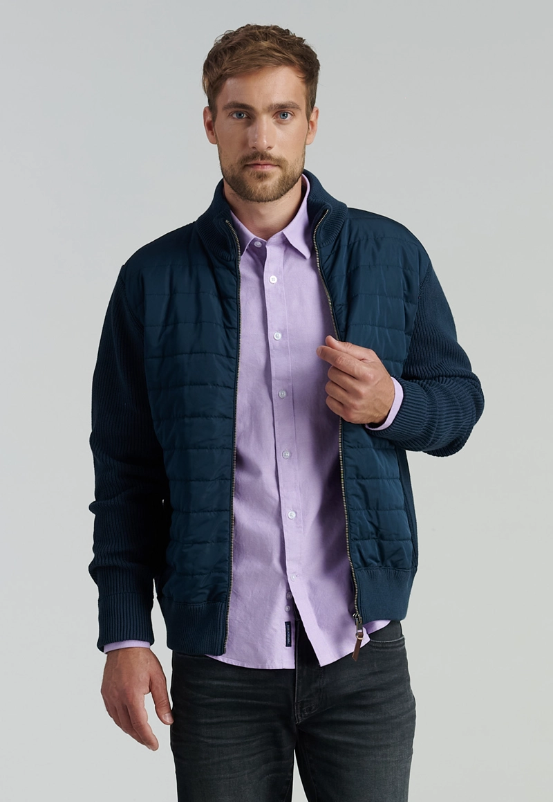 CAMISA ALGODÓN HOMBRE FEROUCH MORADO SPORT OXFORD FR VIOLET - 5
