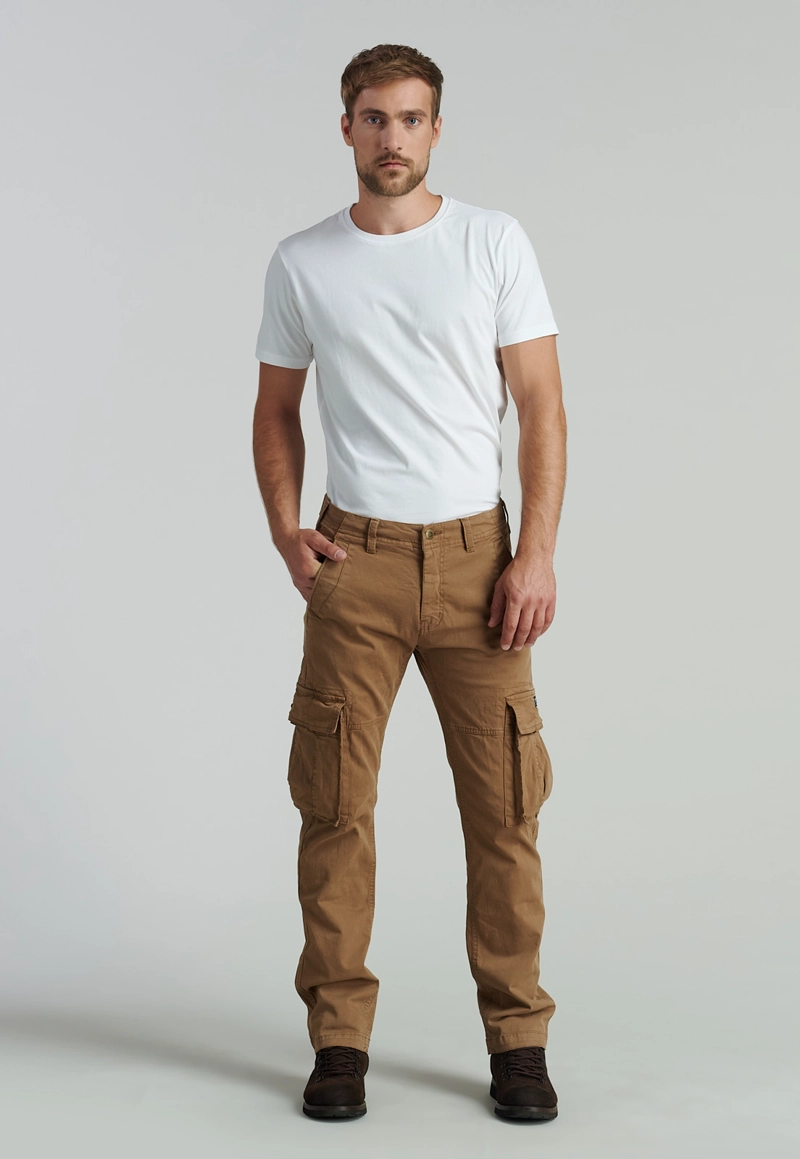 PANTALÓN ALGODÓN HOMBRE FEROUCH DALLAS FJS CAMEL - 2