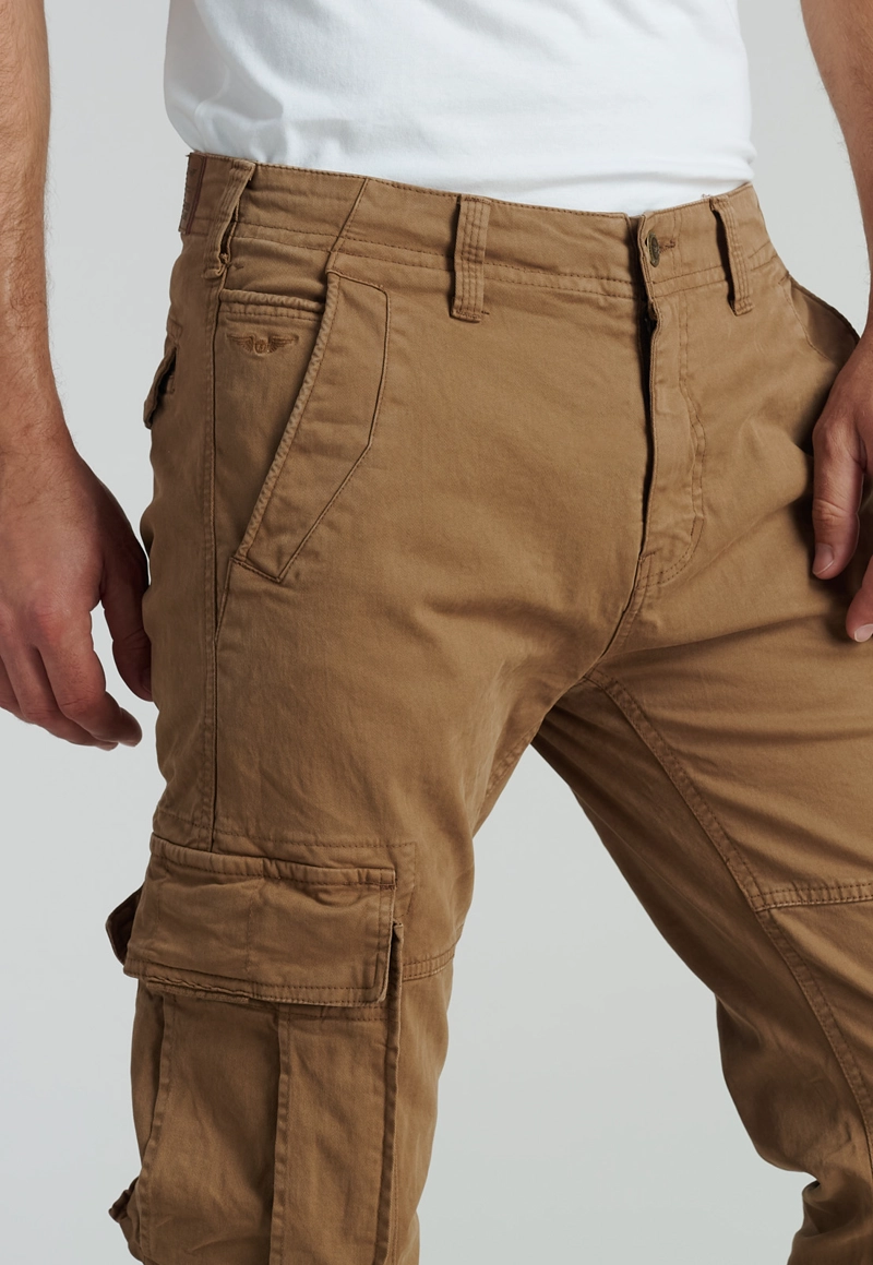 PANTALÓN ALGODÓN HOMBRE FEROUCH DALLAS FJS CAMEL - 3