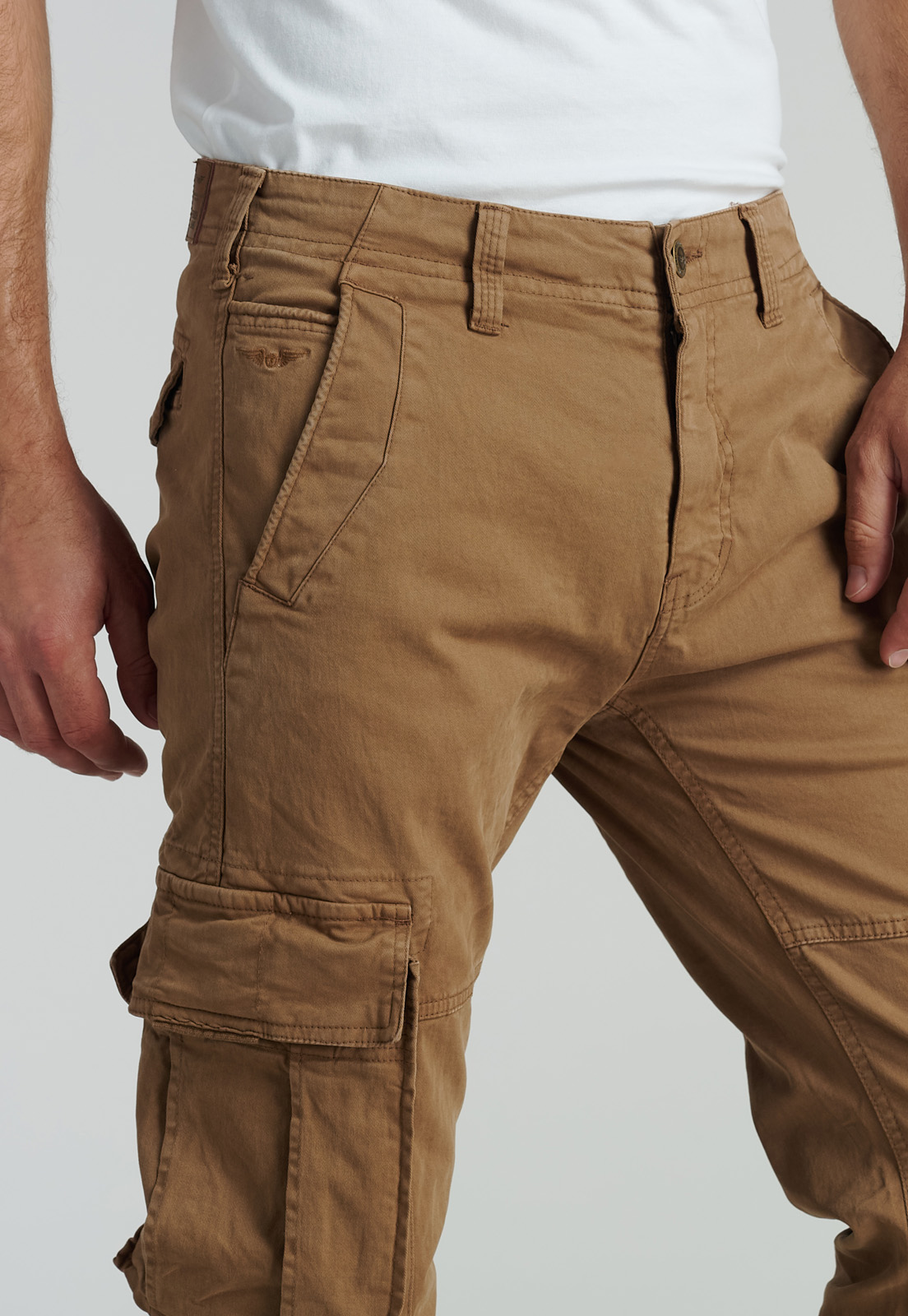 PANTALÓN ALGODÓN HOMBRE FEROUCH DALLAS FJS CAMEL - 3